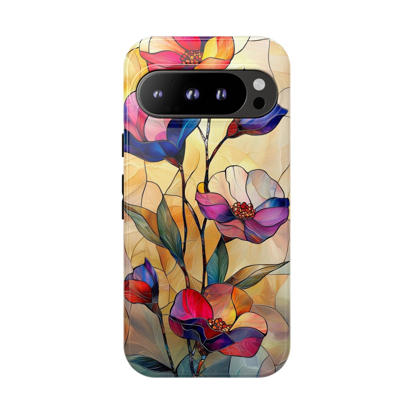 Pastel Garden – Dreamlike Stained Glass Phone Case for iPhone, Samsung & Pixel