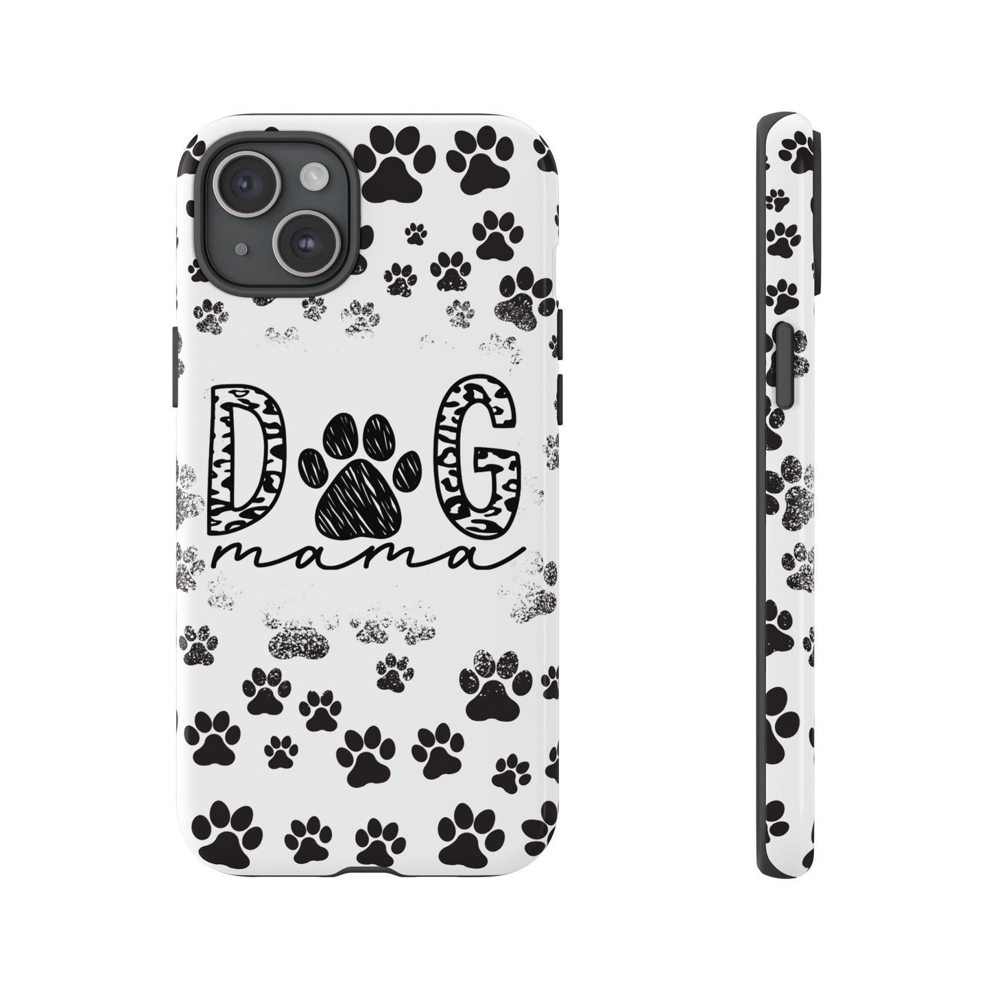 Dog Mama Phone Case for iPhone, Samsung & Google Pixel, Paw Print Phone Cover, Furry Friend Phone Case, Dog Owner/Pat Parents/Dog Mom Gifts