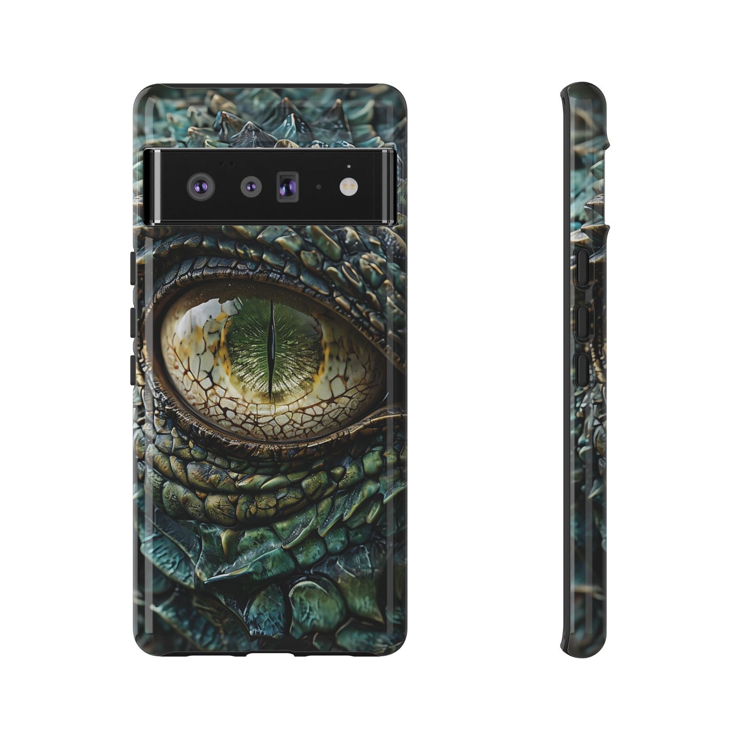 A Dragon's Eye With Intricate Scales phone case design.