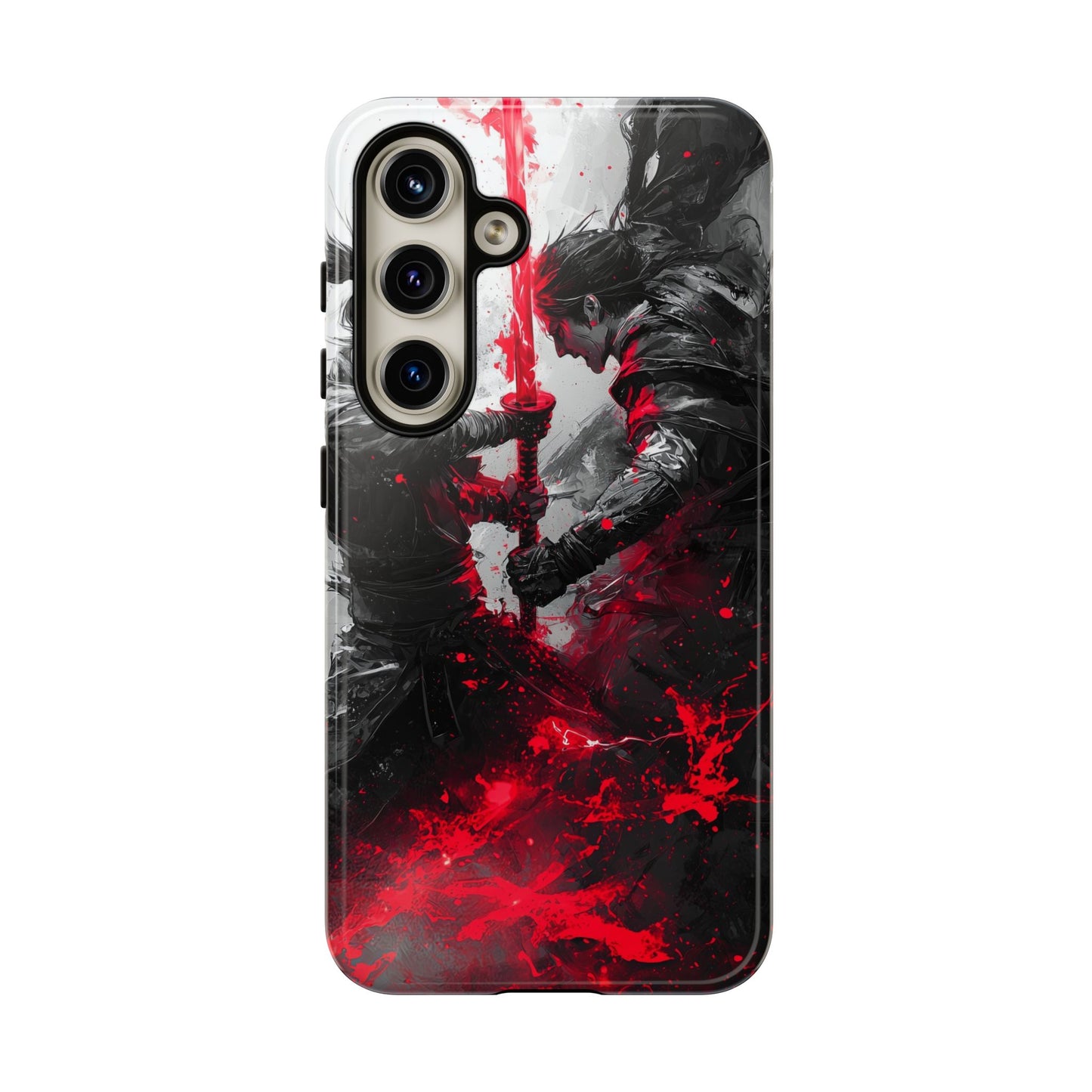 Duel of Fates | Red Energy Samurai Clash Phone Case for iPhone, Samsung & Pixel