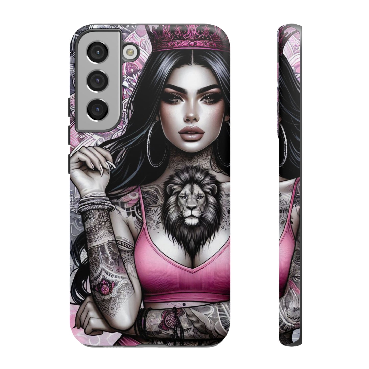 Queen of the Jungle – Regal Tattooed Goddess Mobile Cover