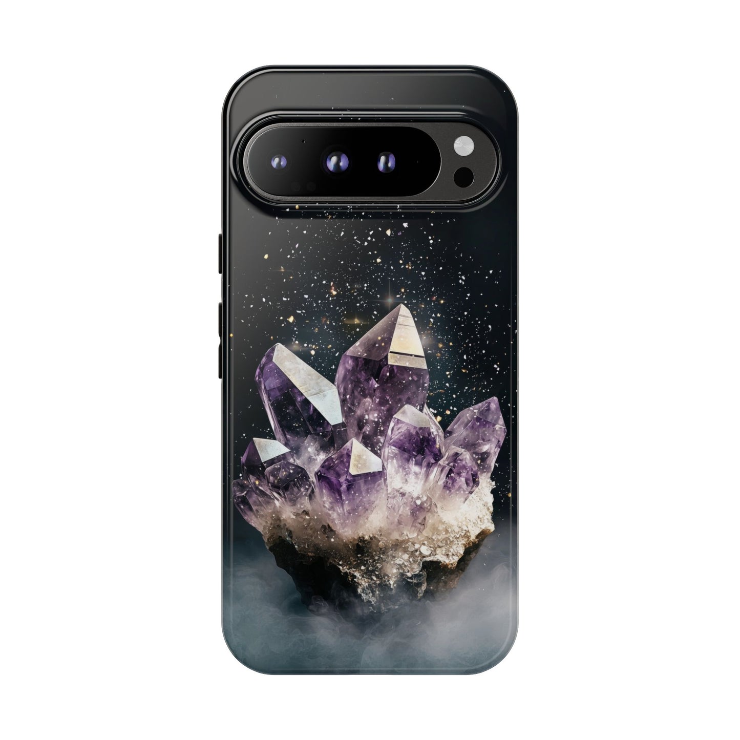 Celestial Amethyst Crystal Phone Case for iPhone, Samsung & Google Pixel
