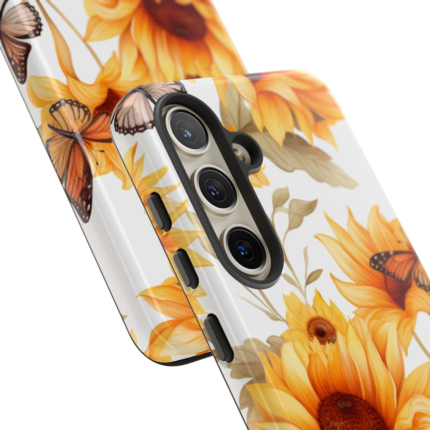 Sunflower & Butterfly Aesthetic Mobile Case – Bright & Nature-Inspired