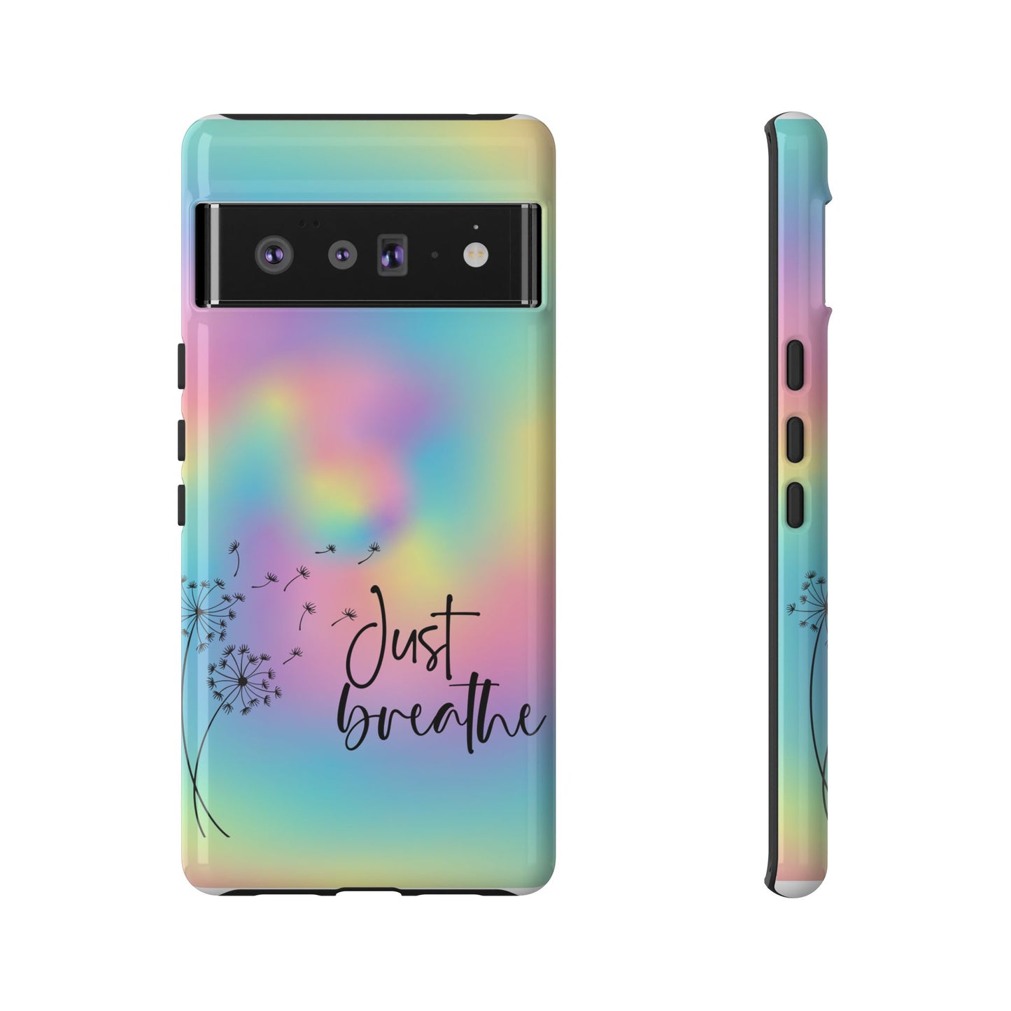 Just Breathe Phone Case - Aesthetic Minimalist Cover for iPhone, Samsung & Google Pixel
