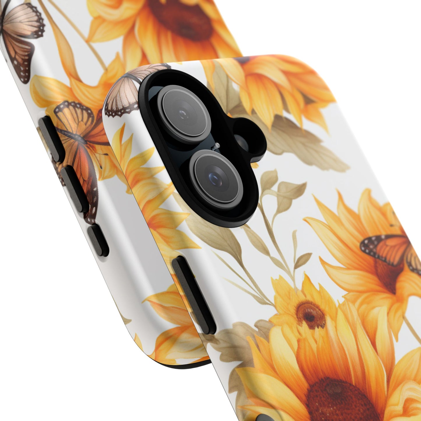 Sunflower & Butterfly Aesthetic Mobile Case – Bright & Nature-Inspired