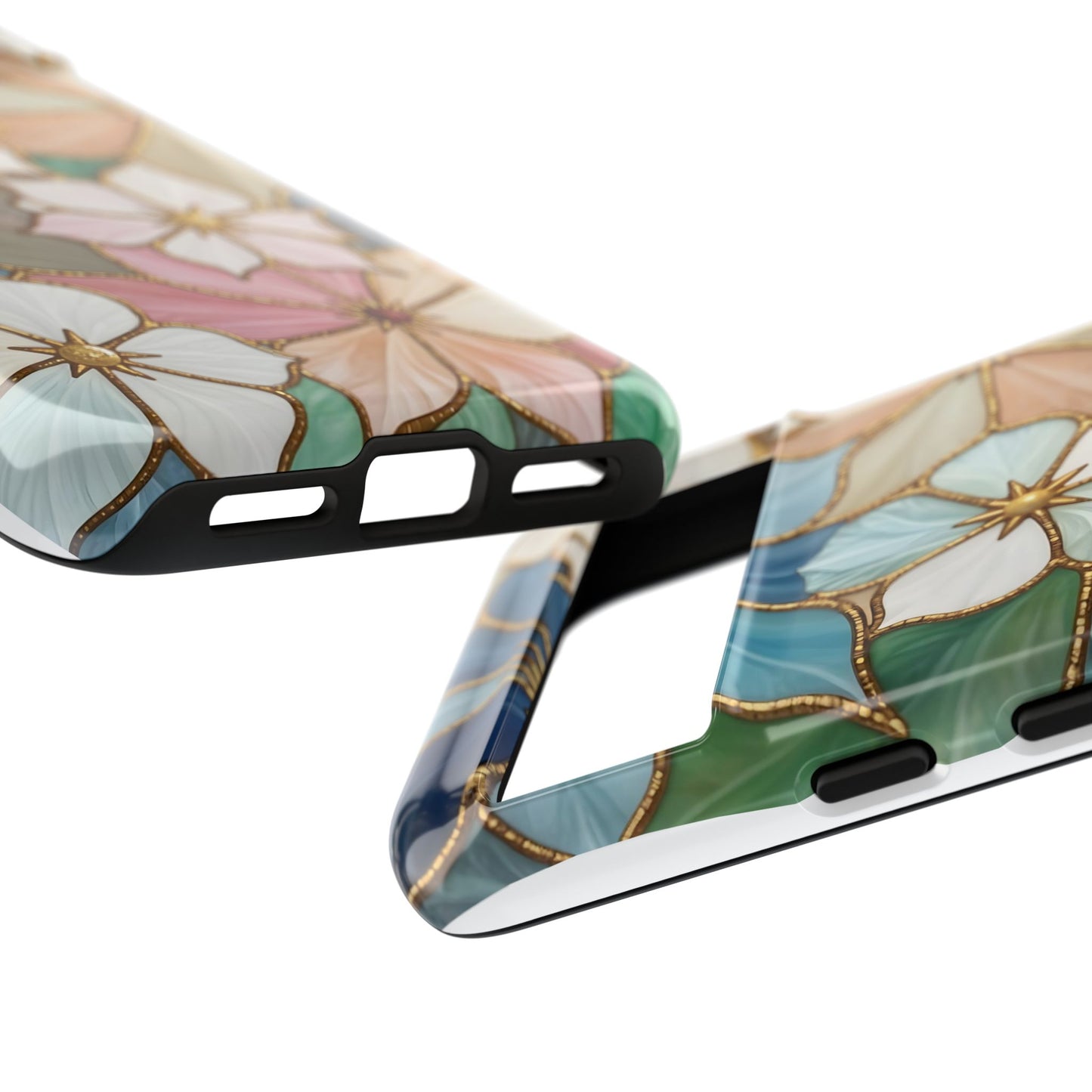 Floral Symphony: Stained Glass Elegance