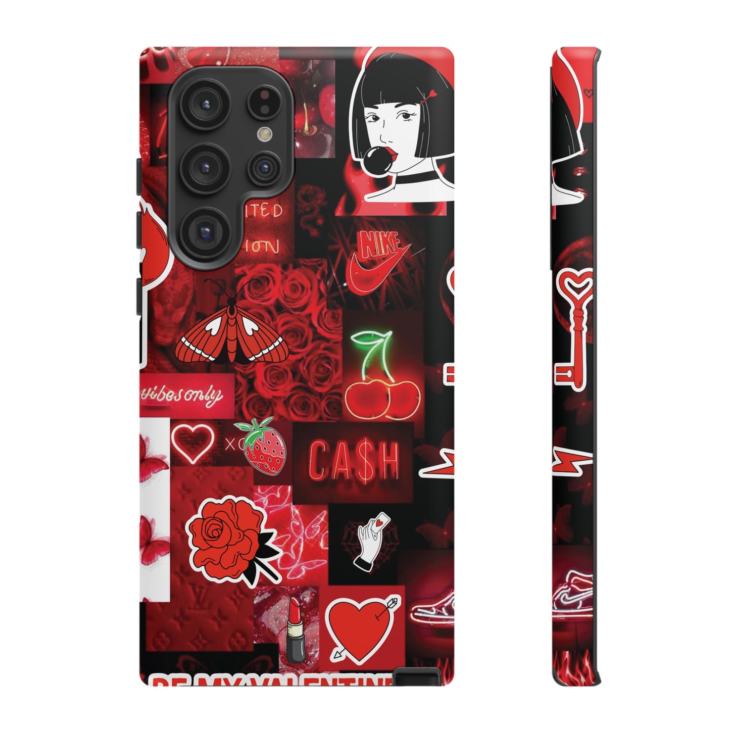 Red Pop Art Neon Vibes Phone Case