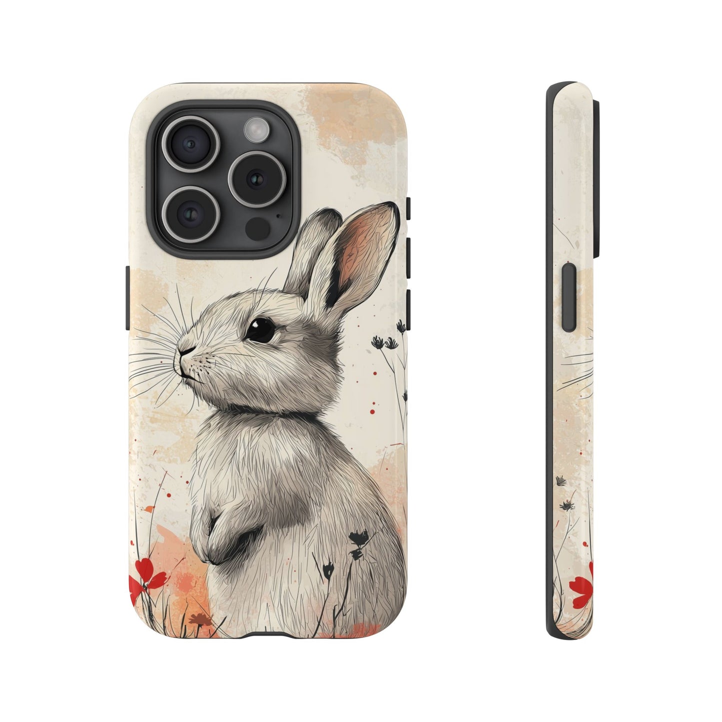 Curious Meadow: Gentle Rabbit Phone Case for iPhone, Samsung & Pixel
