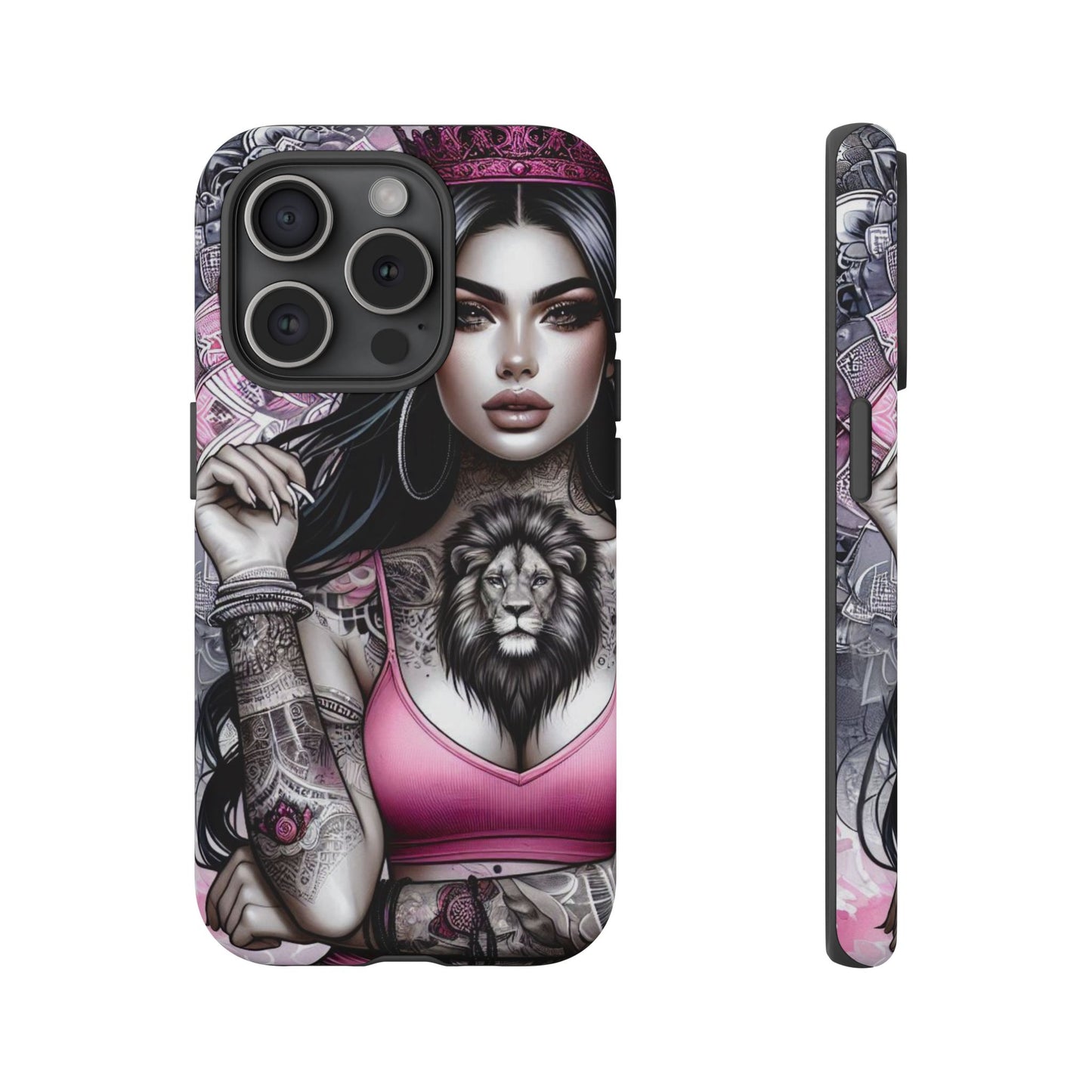 Queen of the Jungle – Regal Tattooed Goddess Mobile Cover