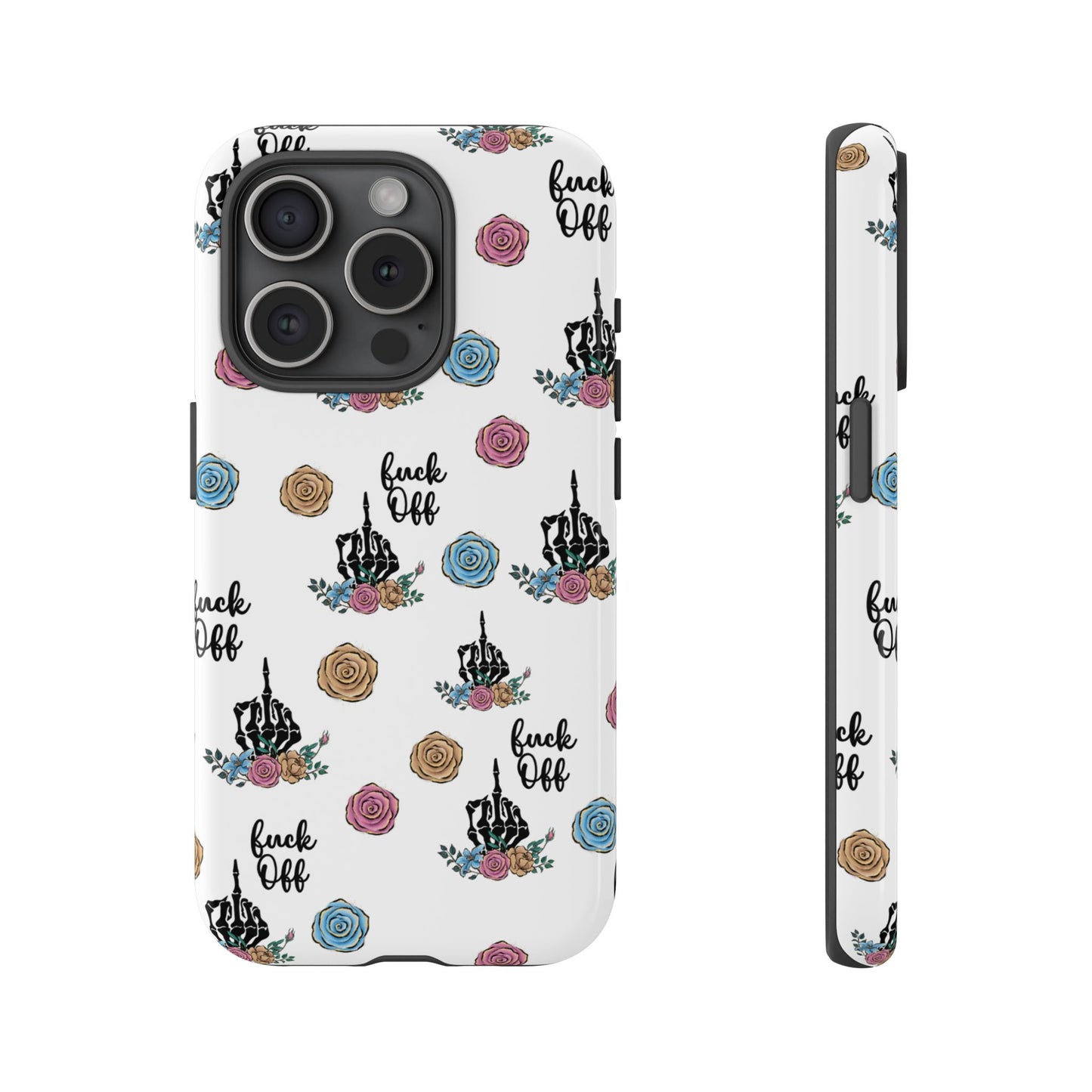 Skeleton Hand Middle Finger Phone Case β Badass Gothic Cover for iPhone, Samsung & Google Pixel