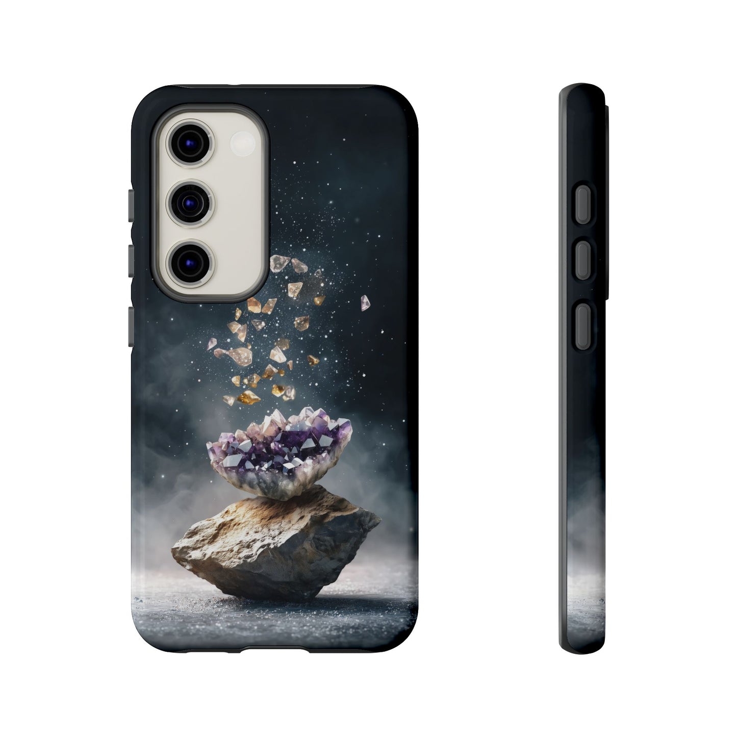 Mystic Amethyst Stones Phone Case for iPhone, Samsung & Google Pixel