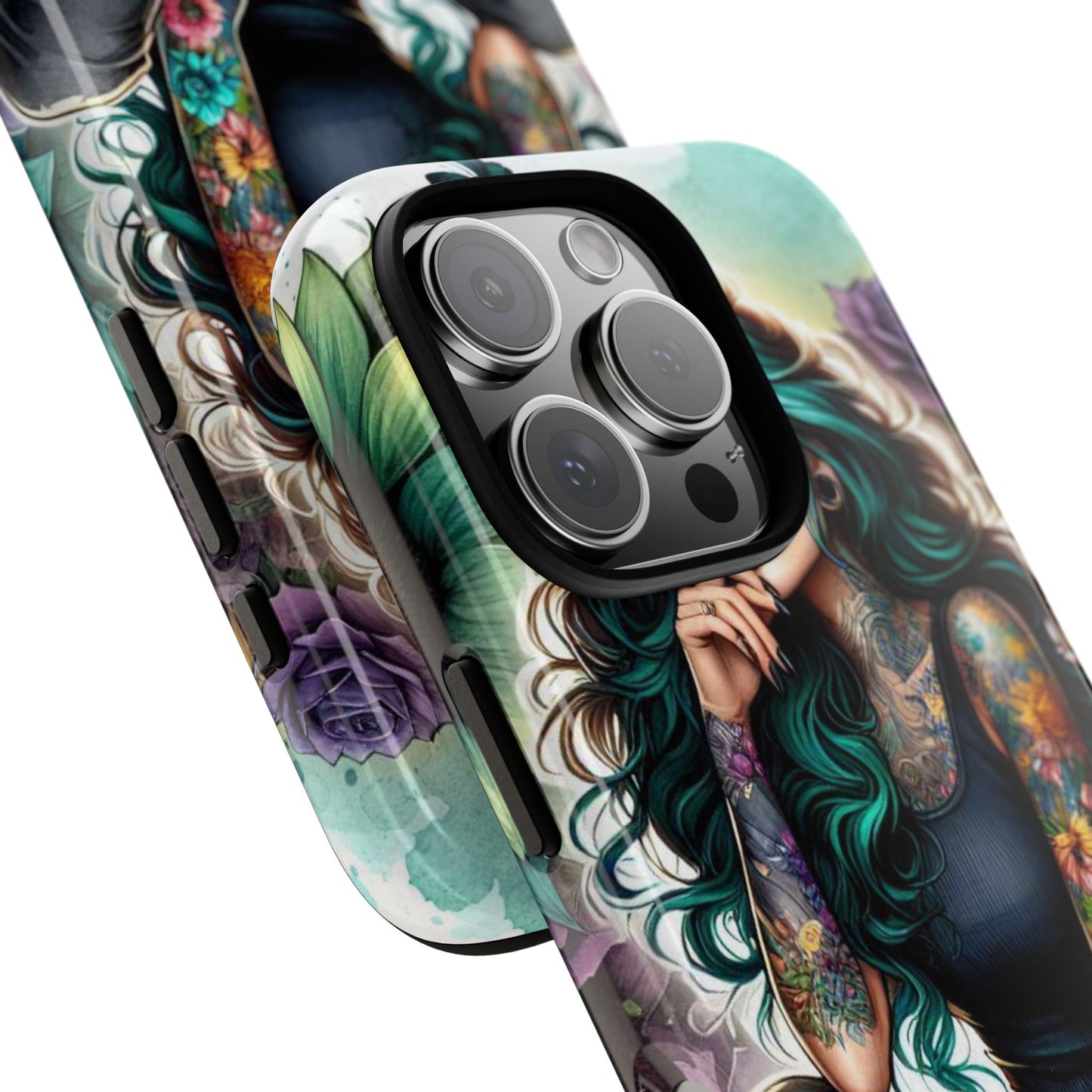 Urban Wildflower – Edgy Tattooed Beauty Mobile Cover