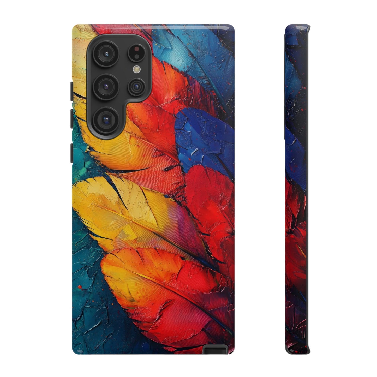Tropical Macaw Feather Phone Case for iPhone, Samsung & Google Pixel