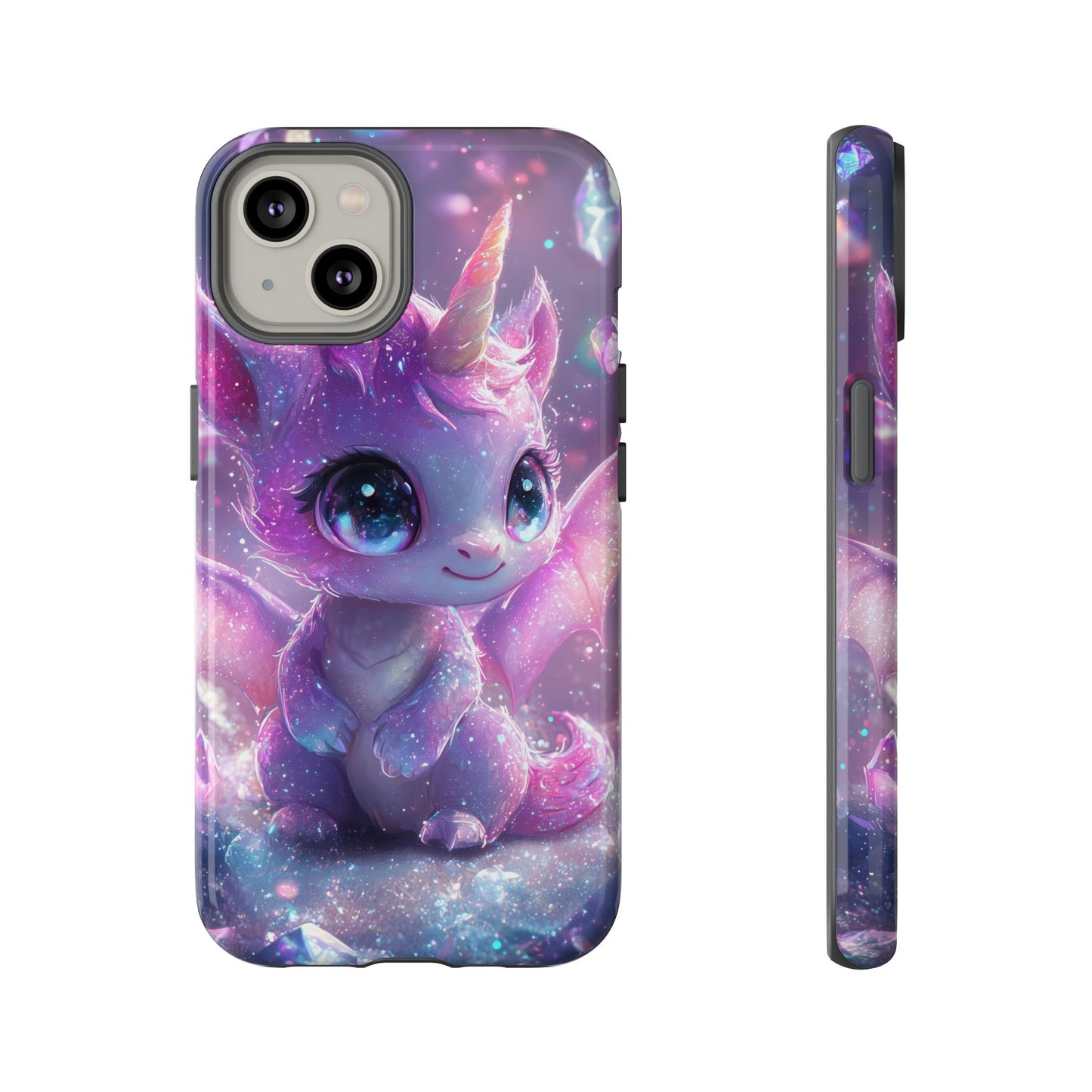 Mystic Crystal Unicorn-Dragon Phone Case for iPhone, Samsung, Google Pixel