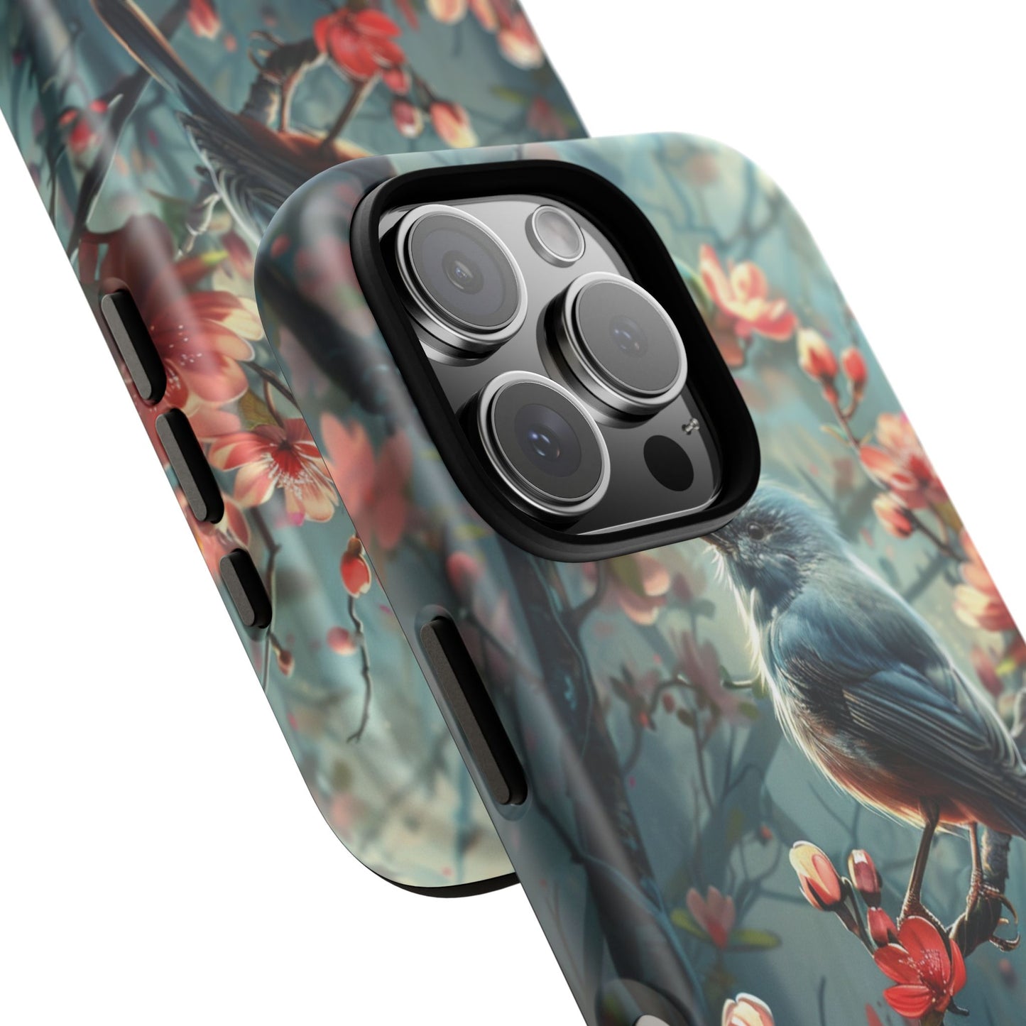 Floral Bird Phone Case β Elegant Nature-Inspired Design for iPhone, Samsung & Google Pixel