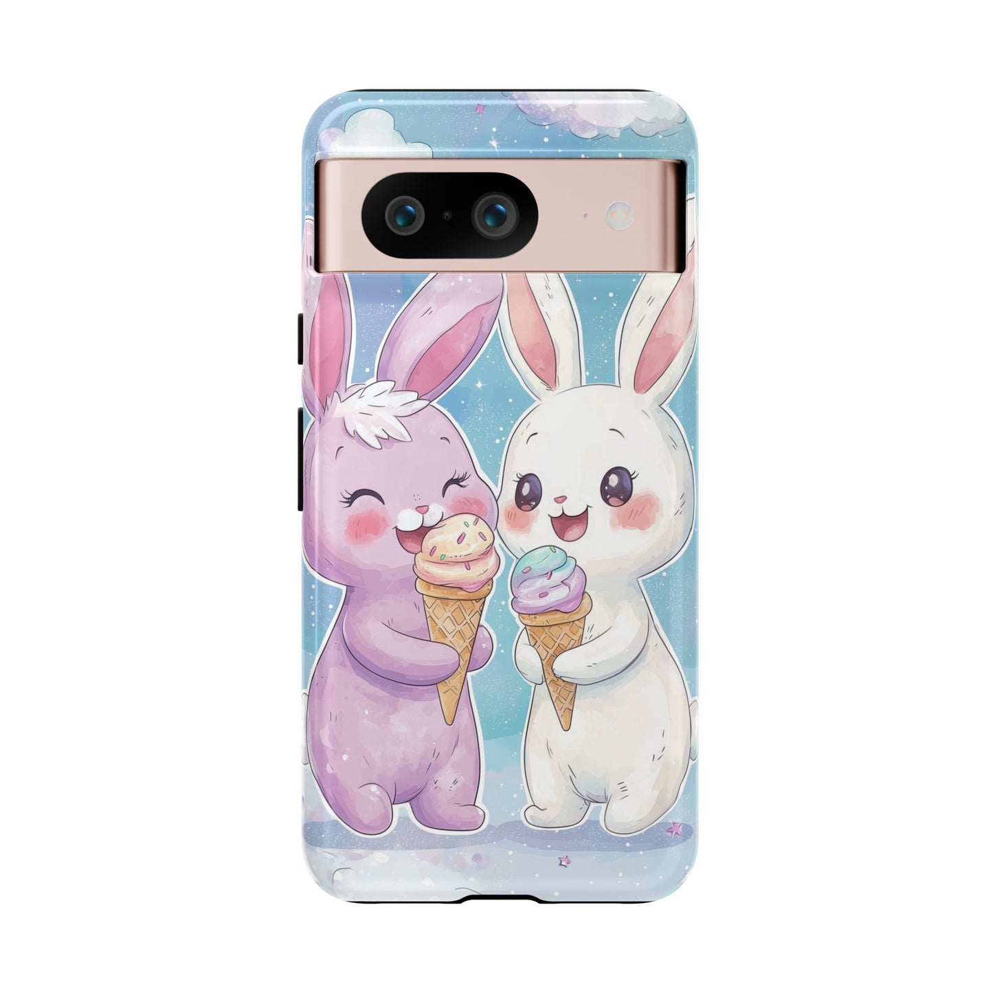 Sweet Bunny Bliss - Kawaii Anime Phone Case for iPhone, Samsung, Google Pixel
