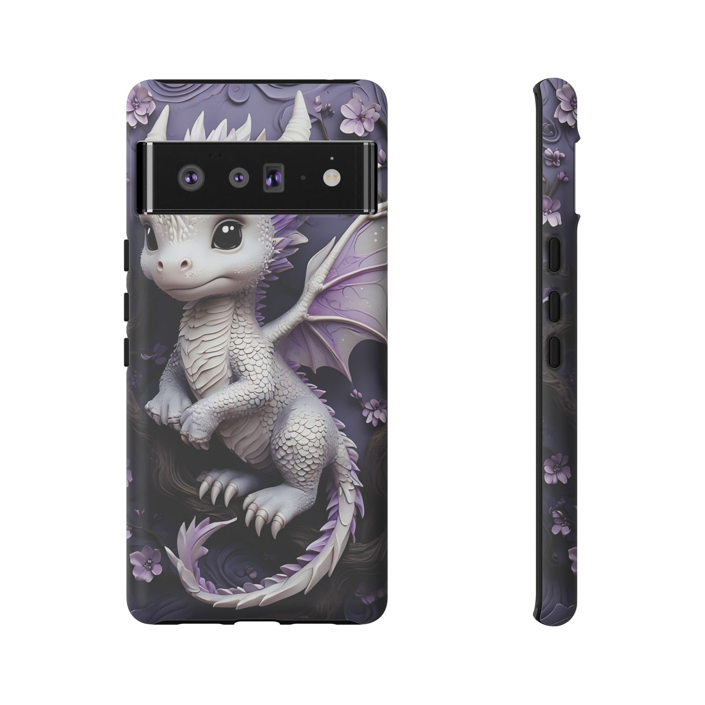 Charming Young Dragon on a Branch Phone Case Design