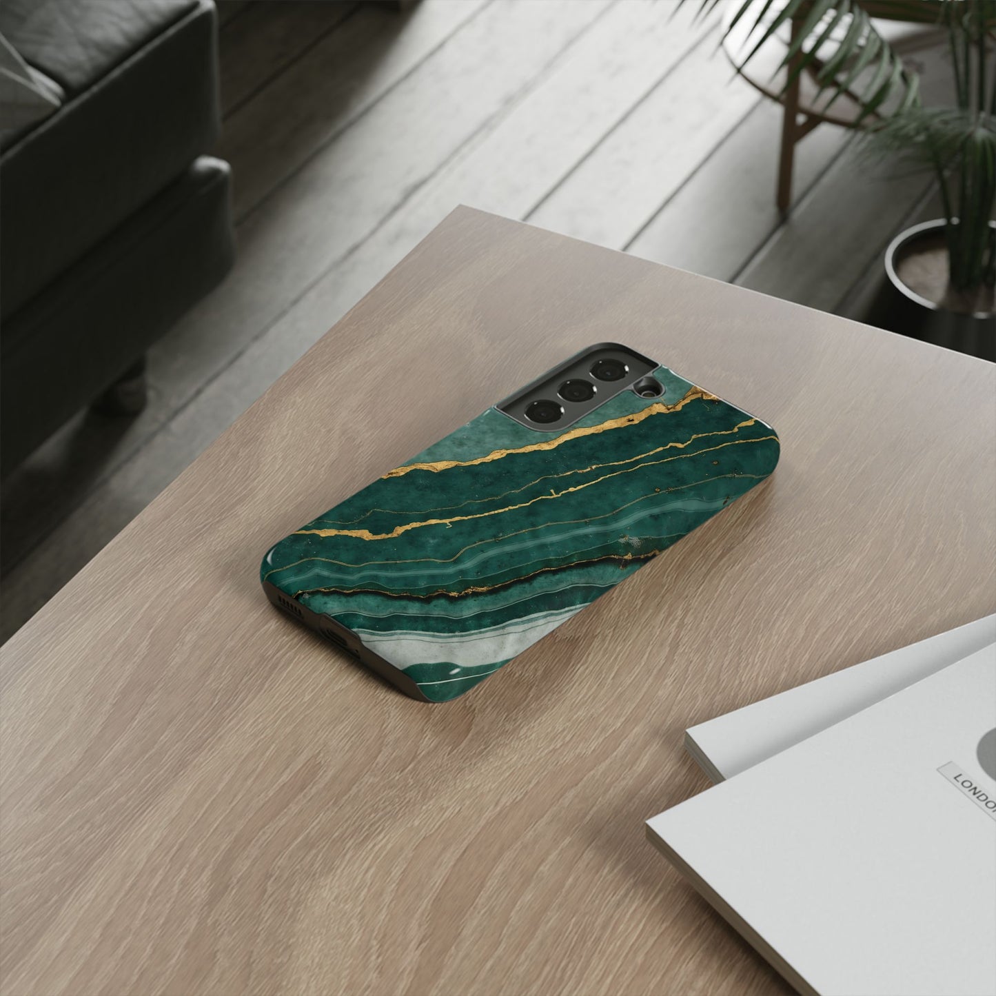 Jade Green Marble Case Design