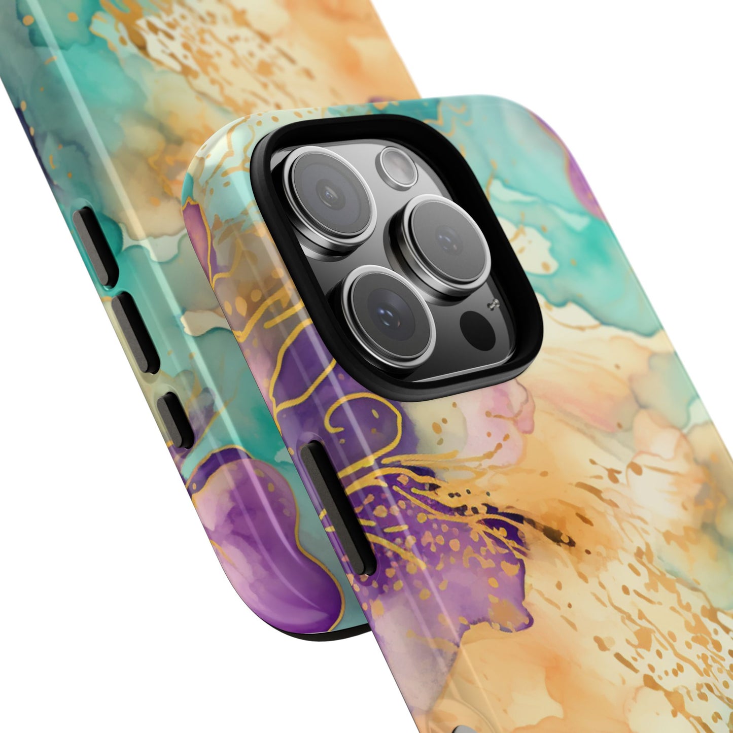 Golden Aura Abstract Watercolor Mobile Case