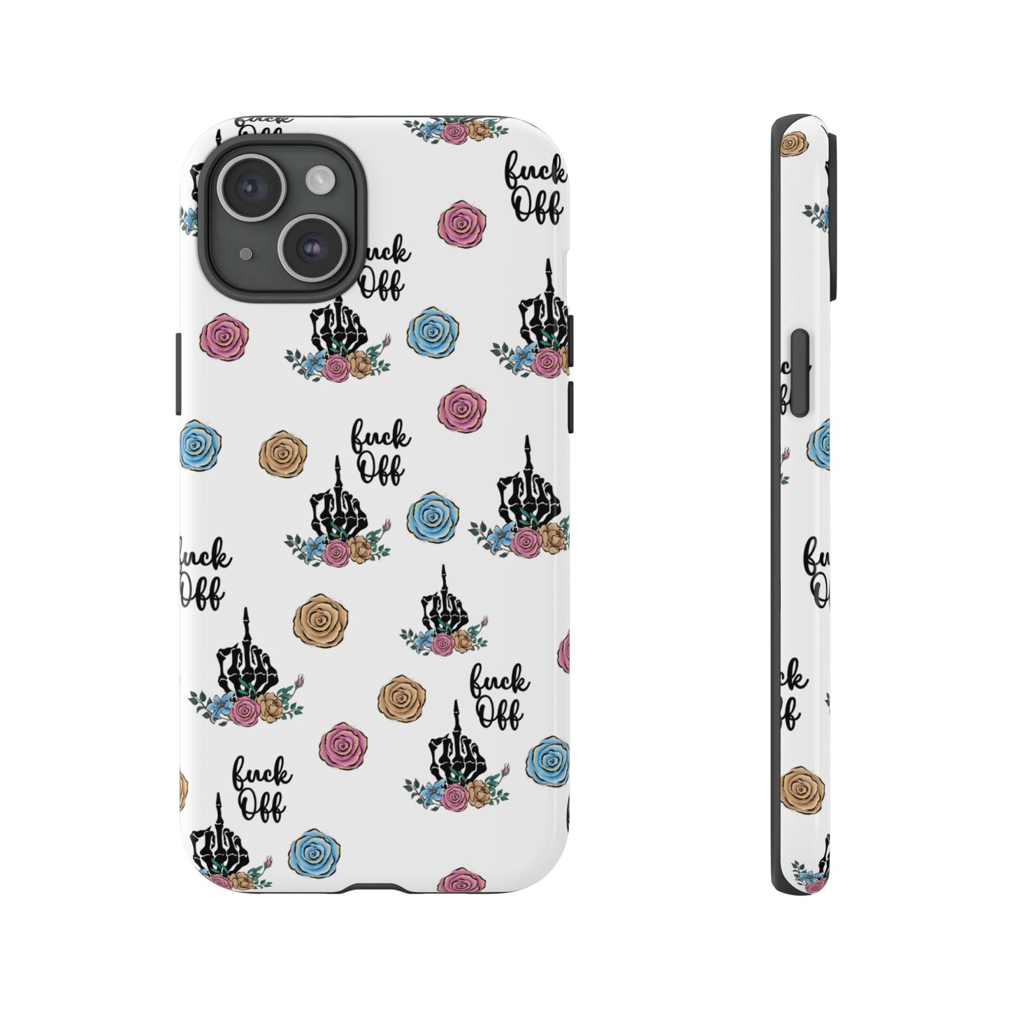 Skeleton Hand Middle Finger Phone Case β Badass Gothic Cover for iPhone, Samsung & Google Pixel