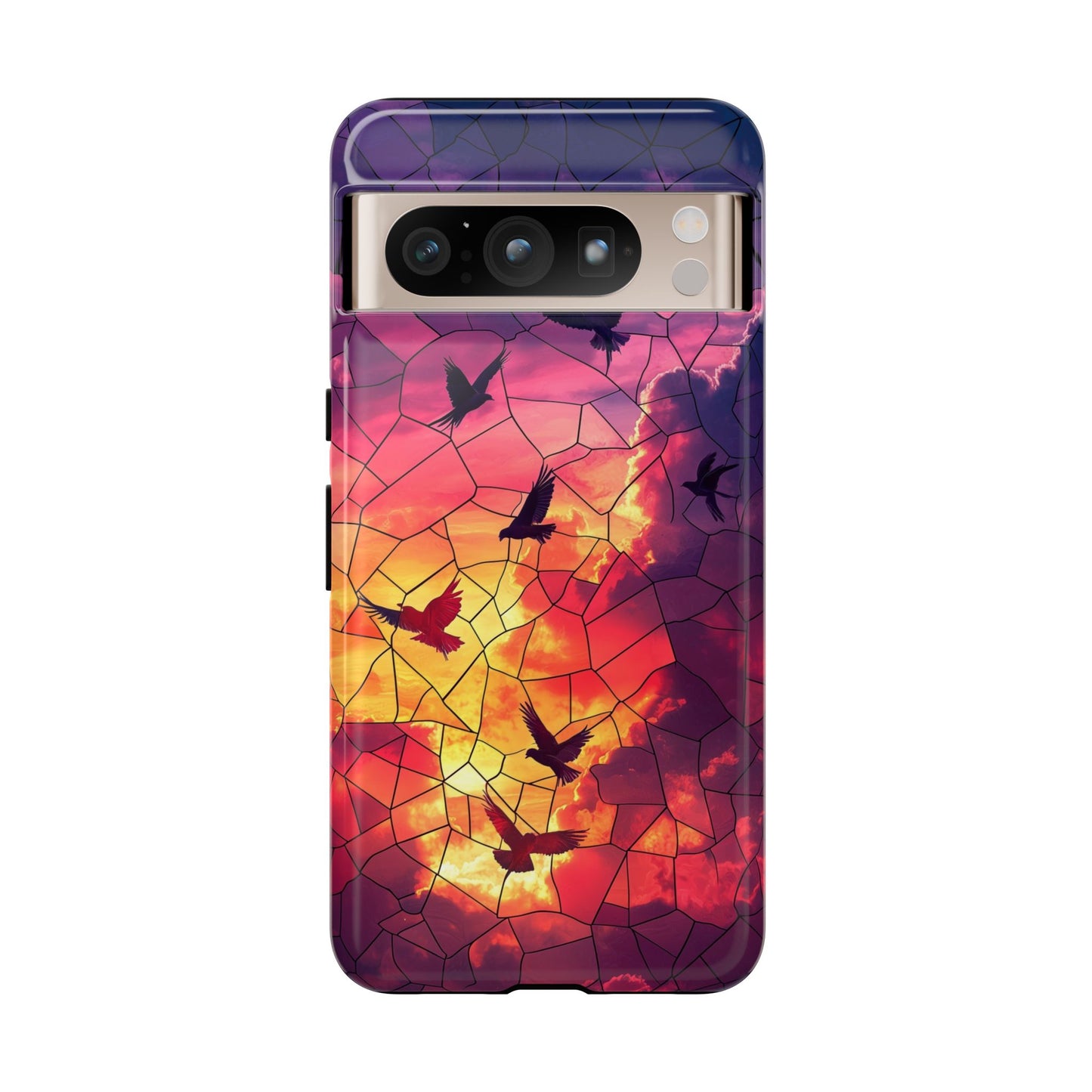 Chorus of Flight – Mosaic Birds Phone Case for iPhone, Samsung & Pixel
