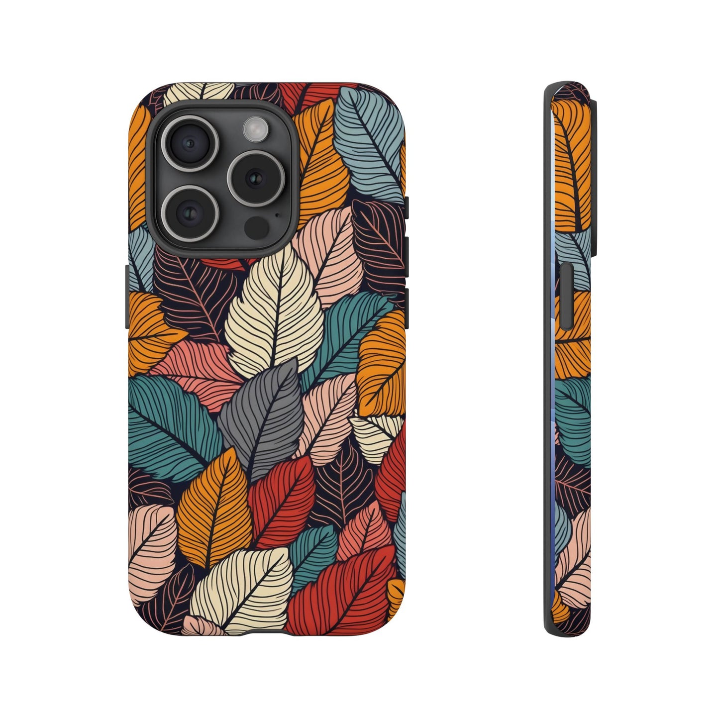 Colorful Abstract Leaves Pattern Design