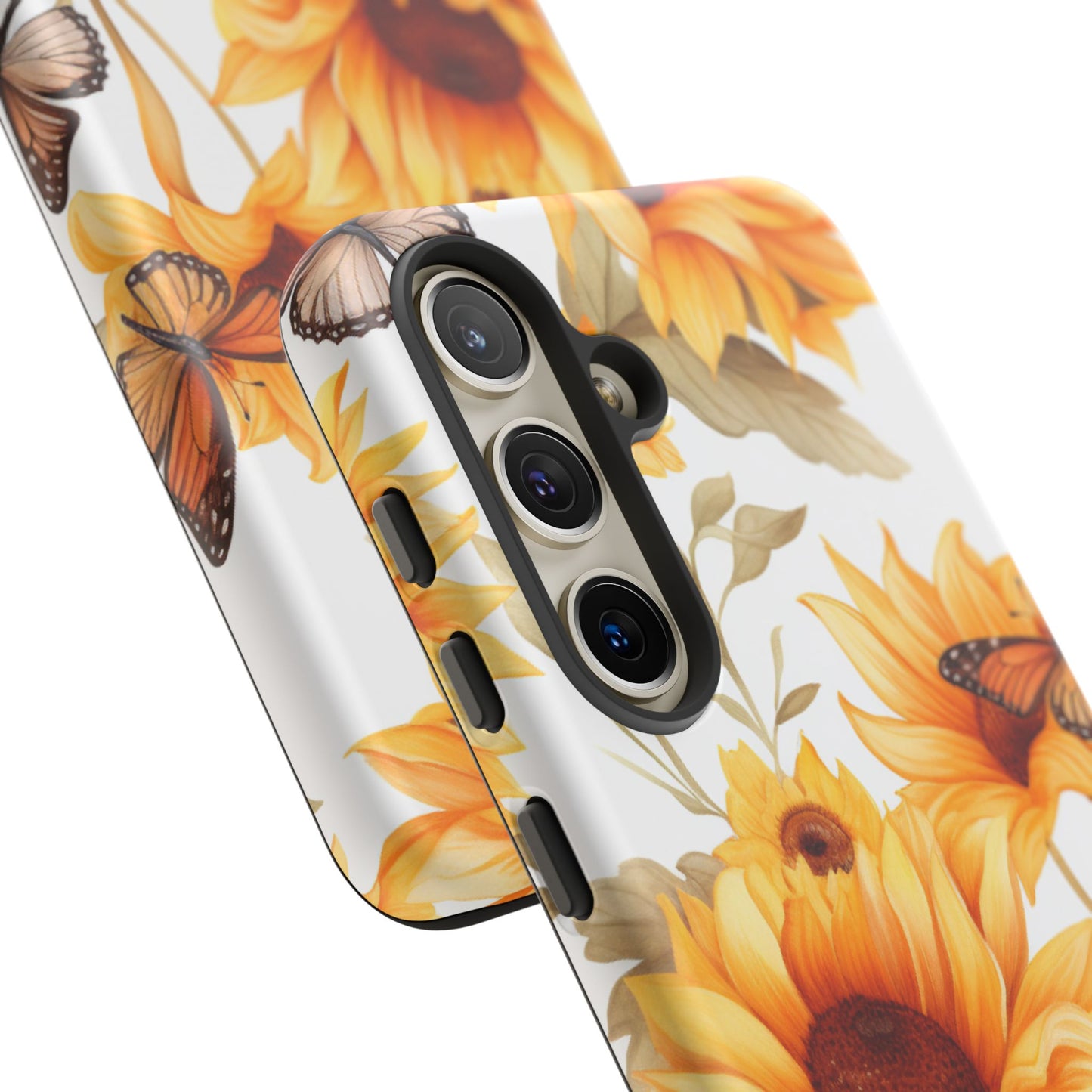 Sunflower & Butterfly Aesthetic Mobile Case – Bright & Nature-Inspired