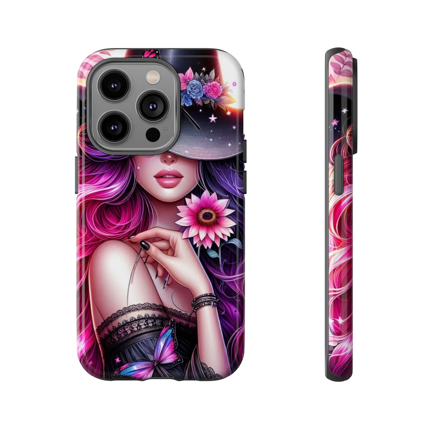 Celestial Charm – Cosmic Cowgirl & Butterfly Magic Mobile Cover