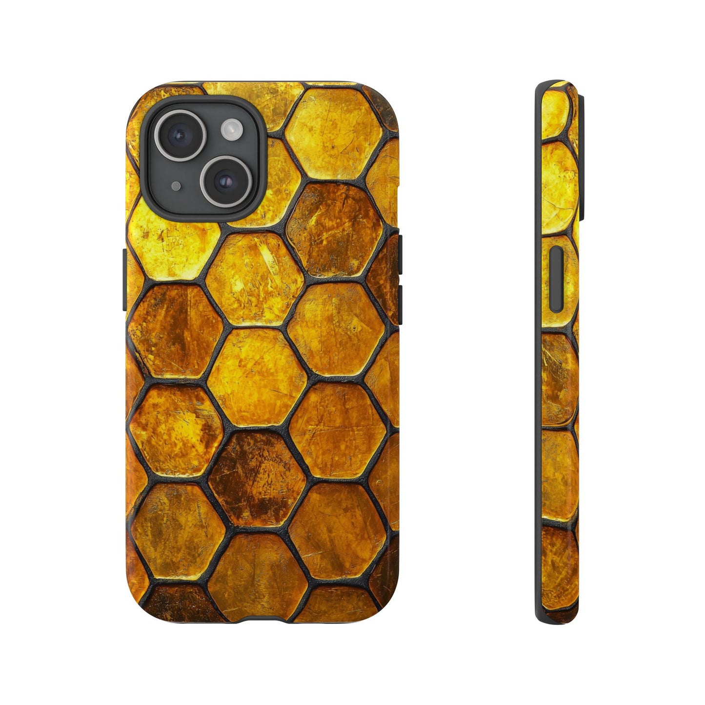 Golden Honeycomb Phone Case – iPhone, Google Pixel, Samsung