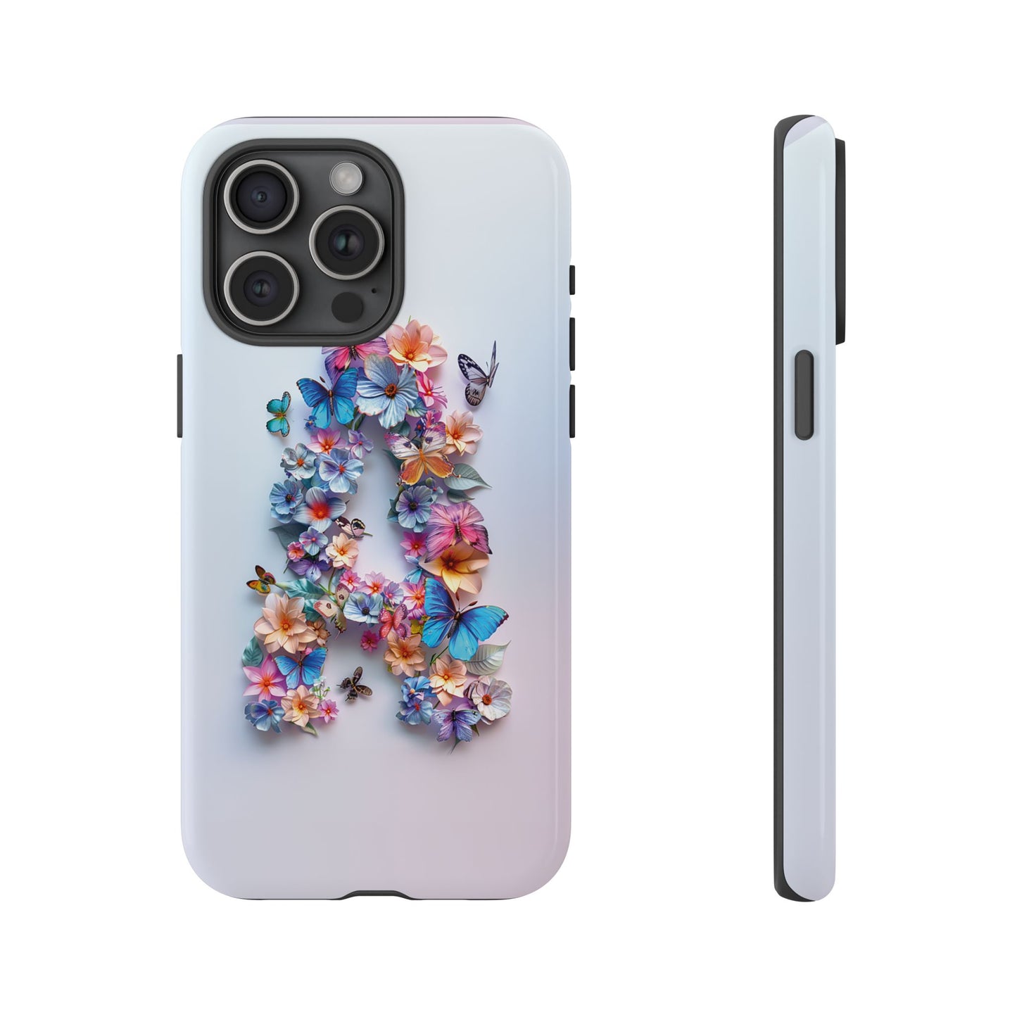 Floral Letter A Phone Case β Personalized Aesthetic Cover for iPhone, Samsung & Google Pixel