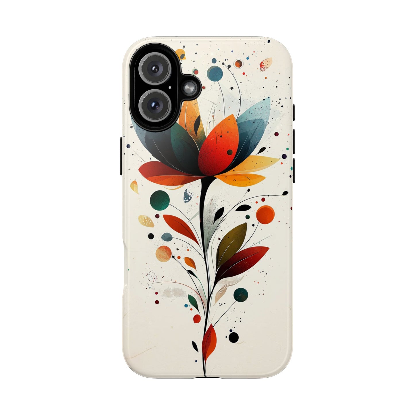 Celestial Petals – Abstract Floral Burst Phone Case for iPhone, Pixel & Samsung