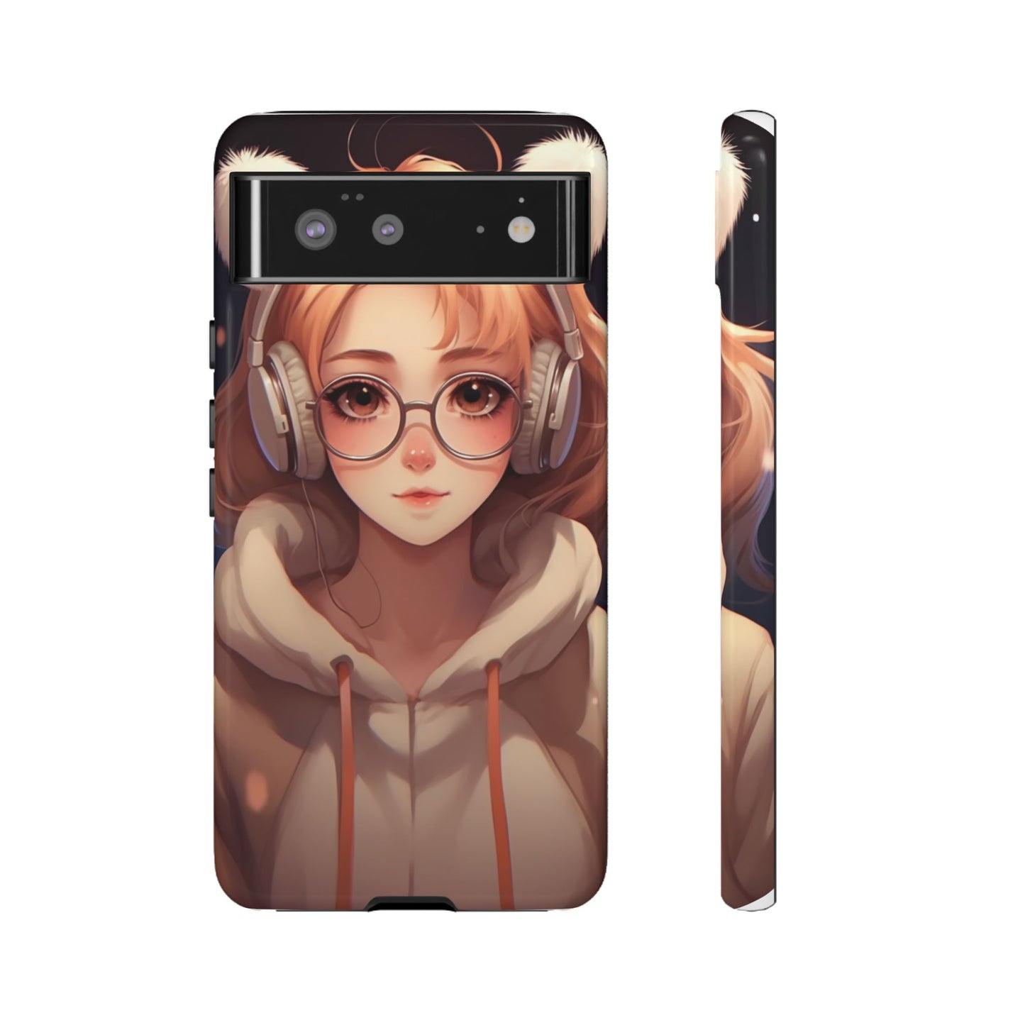 Anime Girl Phone Case - Cute Aesthetic Cover for iPhone, Samsung & Google Pixel, Girly Phone Case, Kawaii Lover Gift