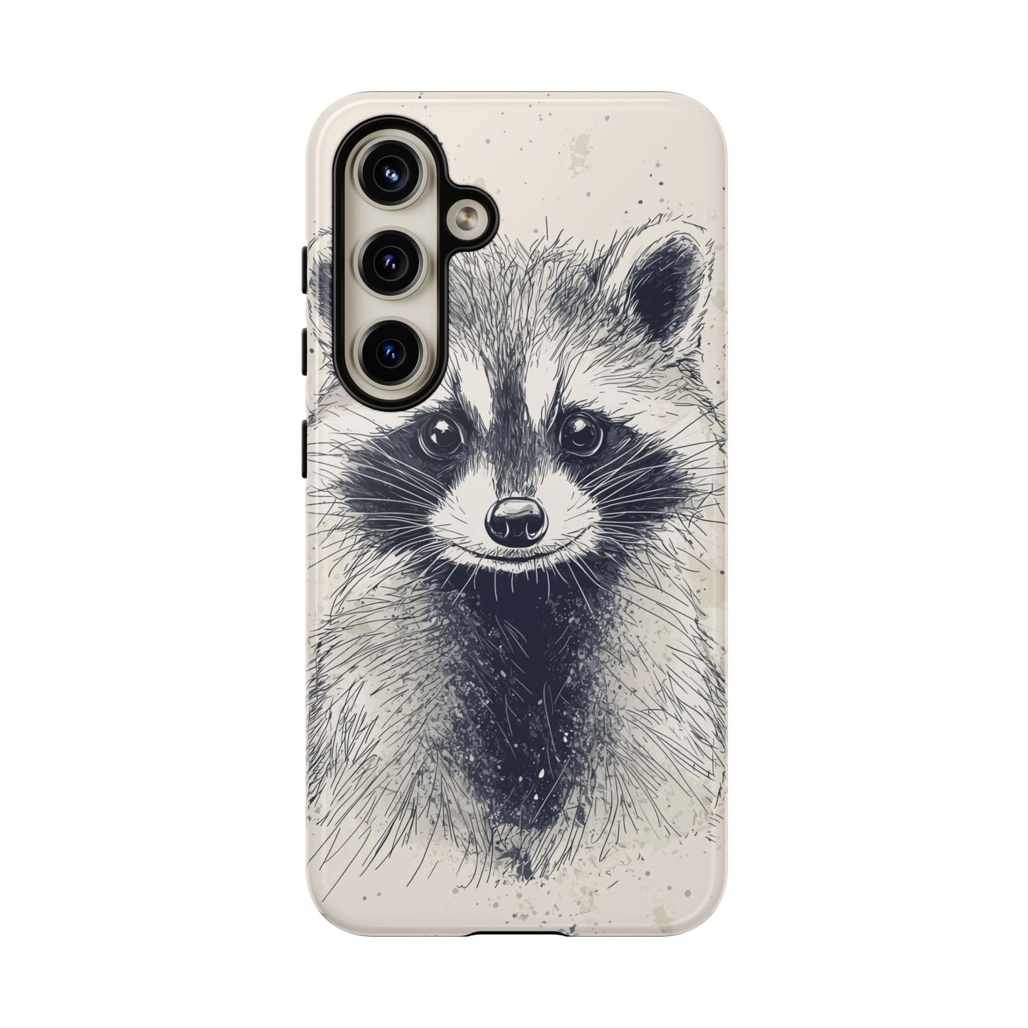 Midnight Mischief: Raccoon Portrait Phone Case for iPhone, Samsung & Pixel