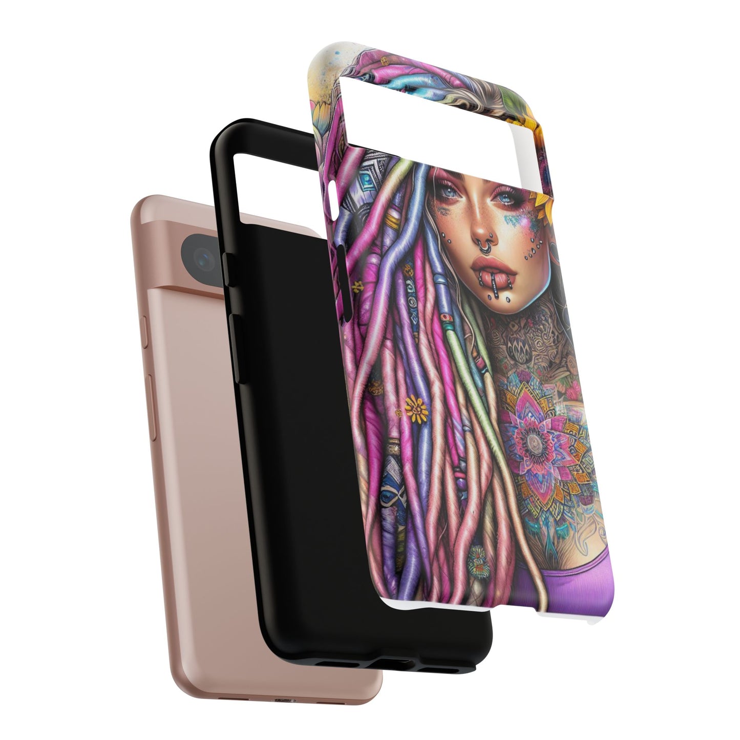 Boho Mandala Goddess – Ethereal Tattoo Art Mobile Cover