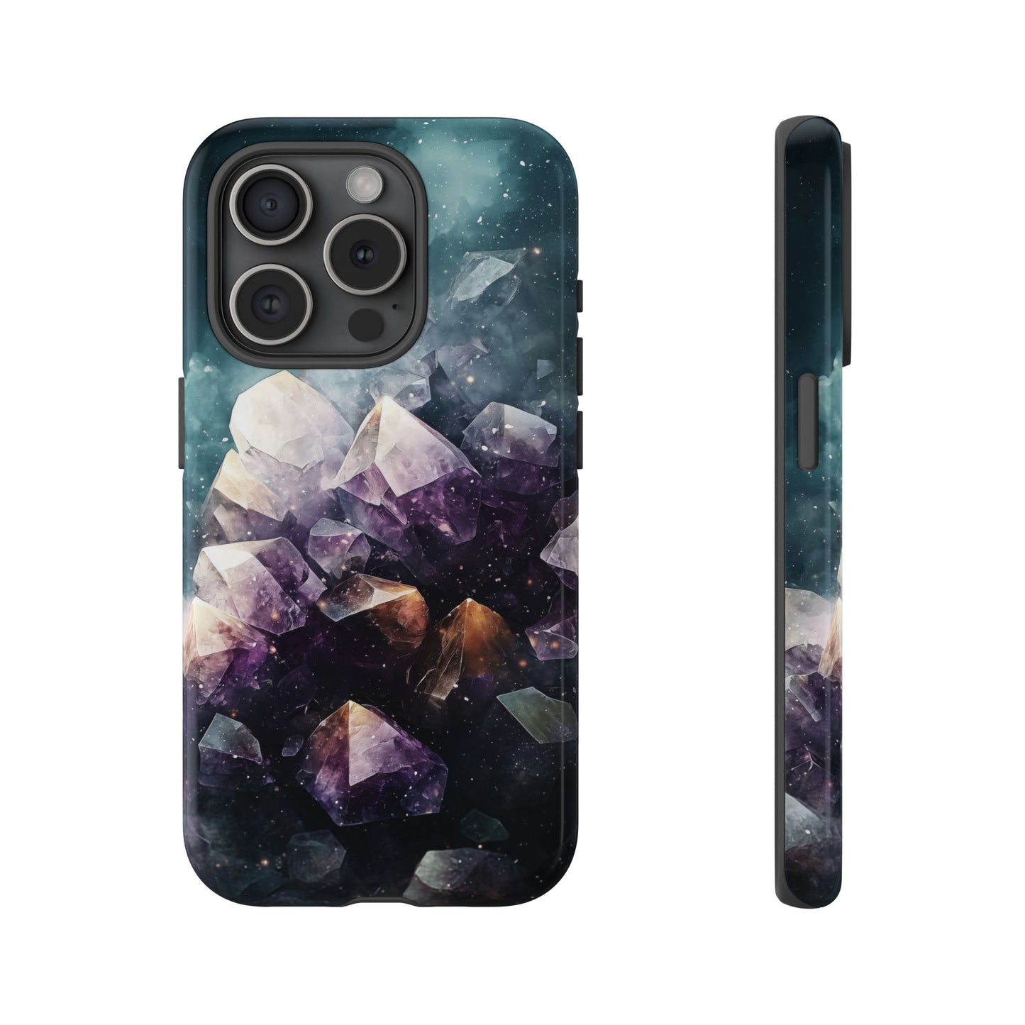 Galactic Amethyst Stones Phone Case for iPhone, Samsung & Google Pixel