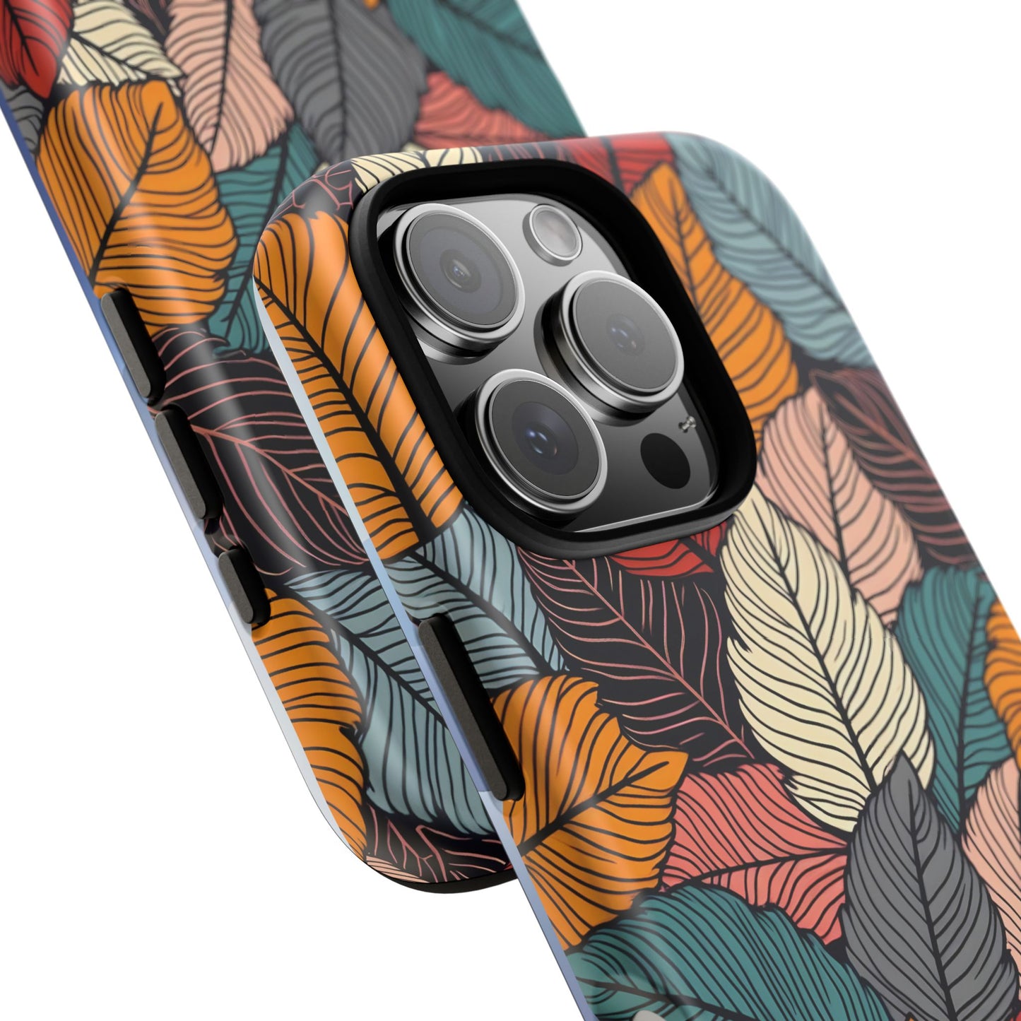 Colorful Abstract Leaves Pattern Design