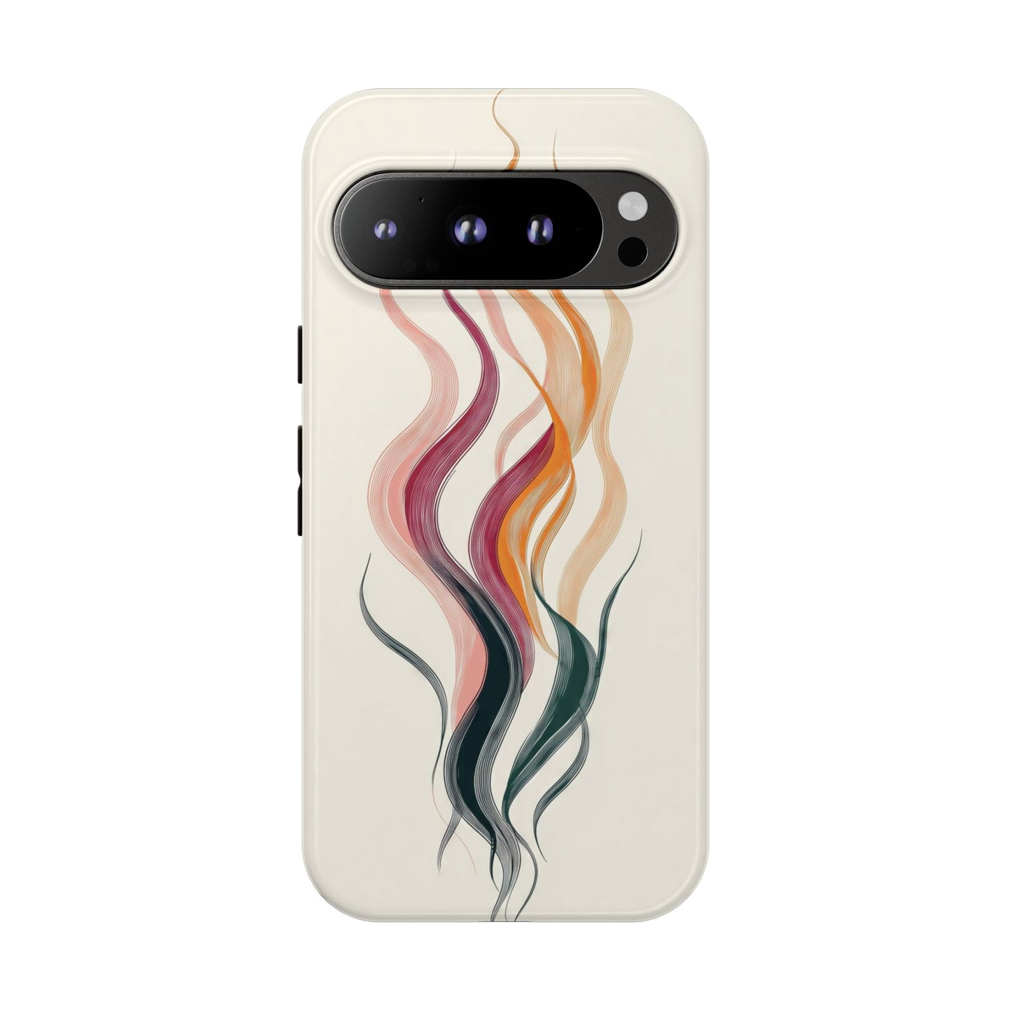 Whispering Waves – Elegant Line Art Abstract Phone Case for iPhone, Samsung & Pixel