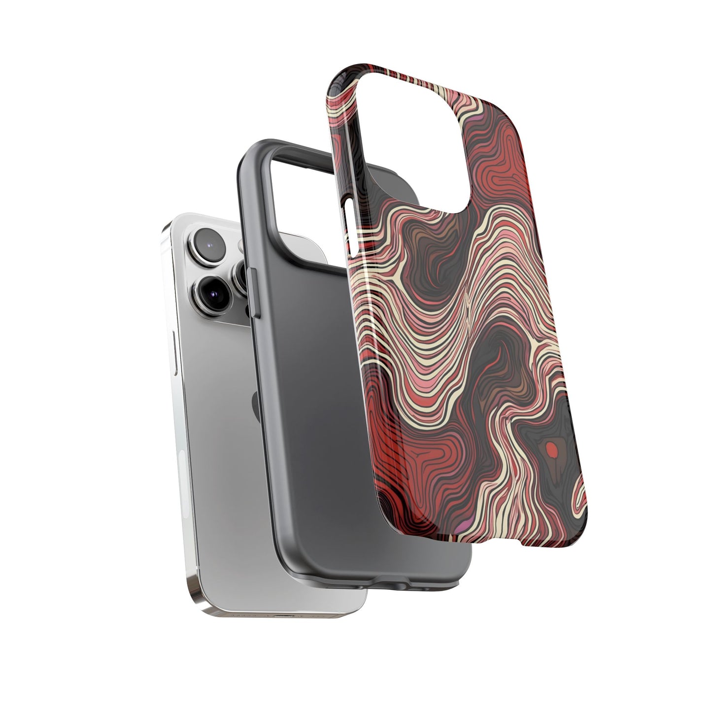 Abstract wavy illusion with swirling lines | Pattern Design