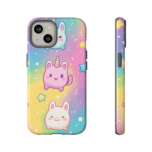Pastel Unicorn Bunny Anime Phone Case for iPhone, Samsung, Google Pixel