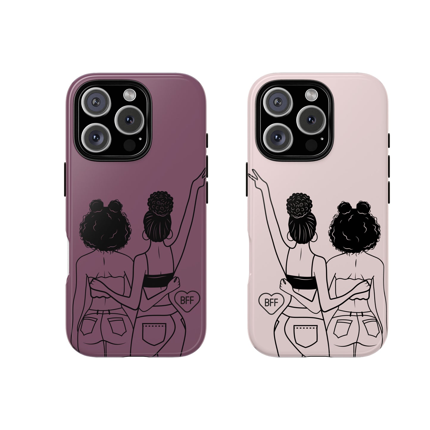 Best Friends Forever Matching Phone Case β BFF Set for iPhone, Samsung & Google Pixel