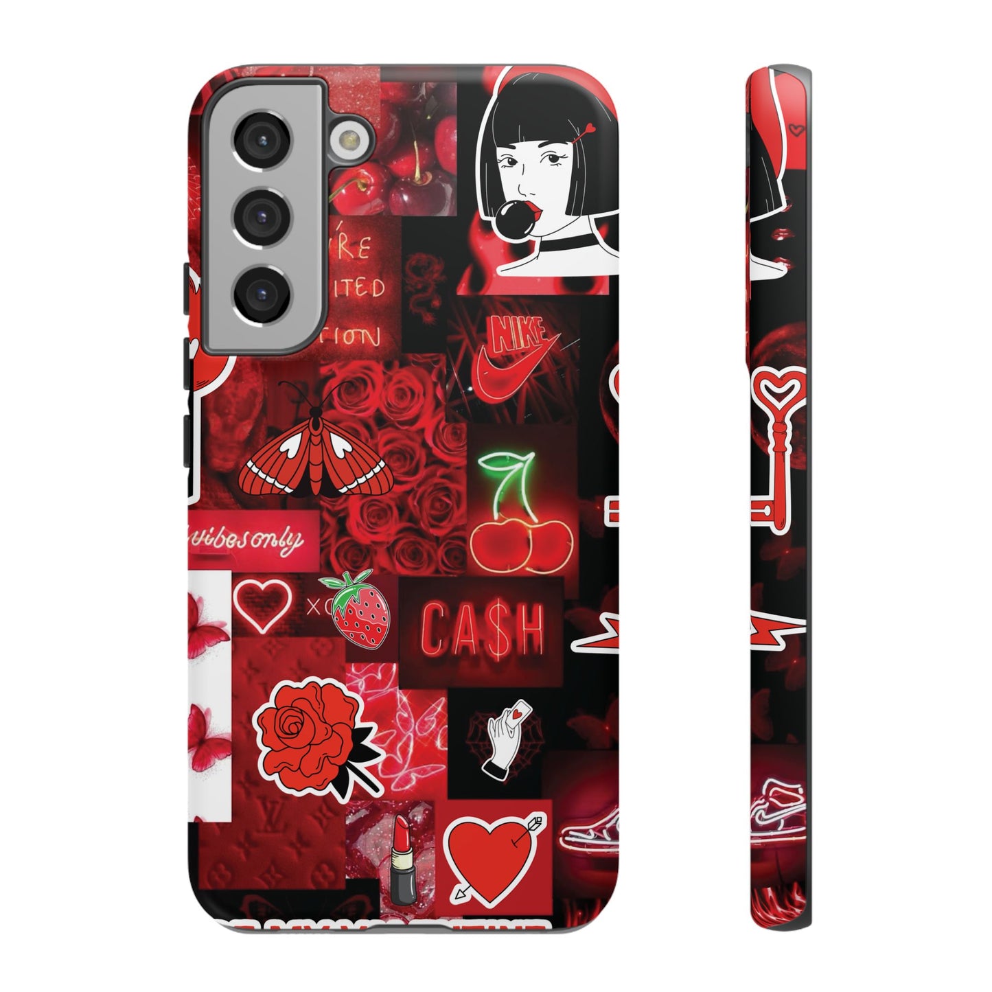 Red Pop Art Neon Vibes Phone Case