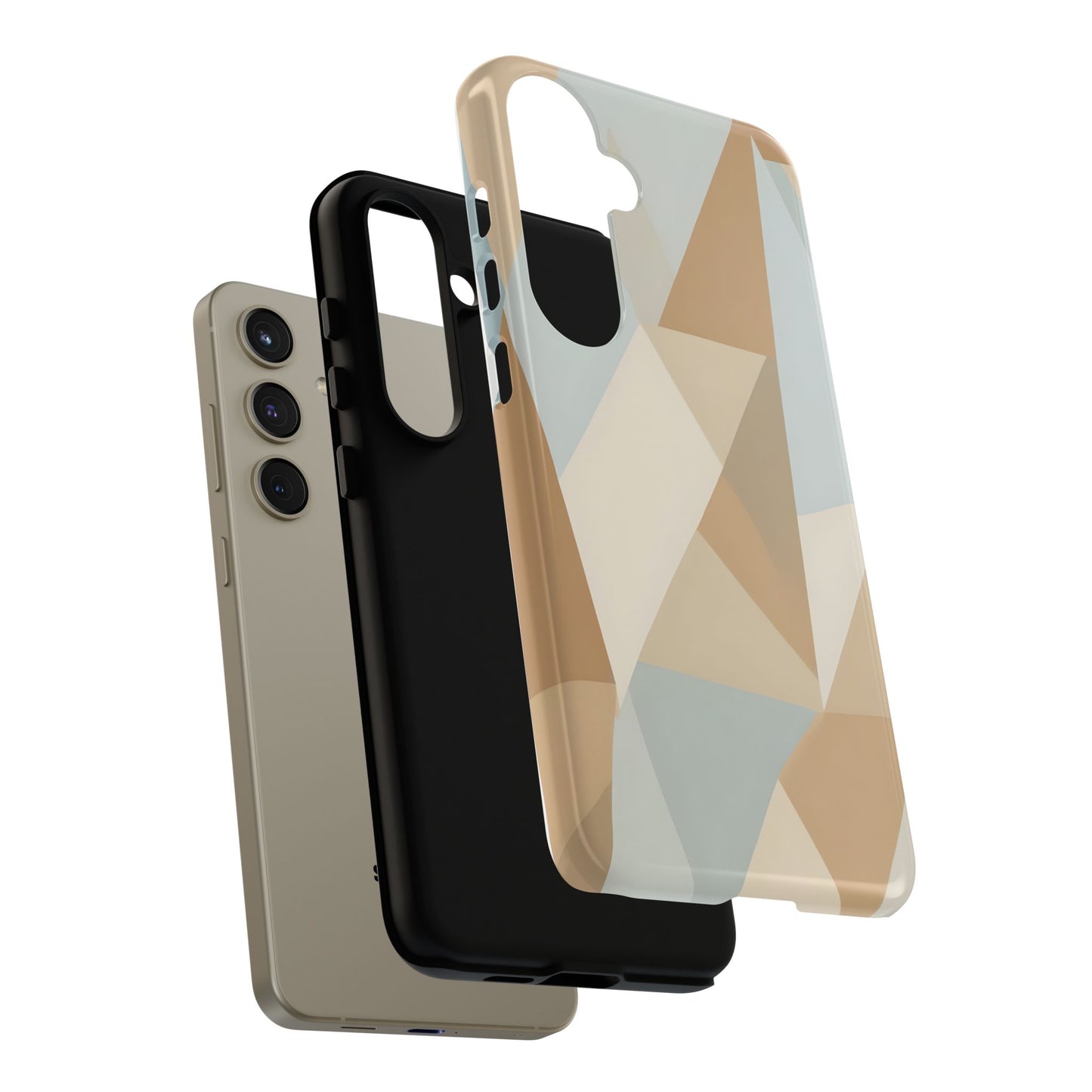 Neutral Geometrical Triangular Abstract Pattern