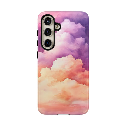 Cotton Candy Skies Watercolor Phone Case for iPhone, google Pixel & Samsung
