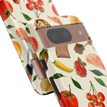 Fresh Fruits & Veggies Pattern Phone Case