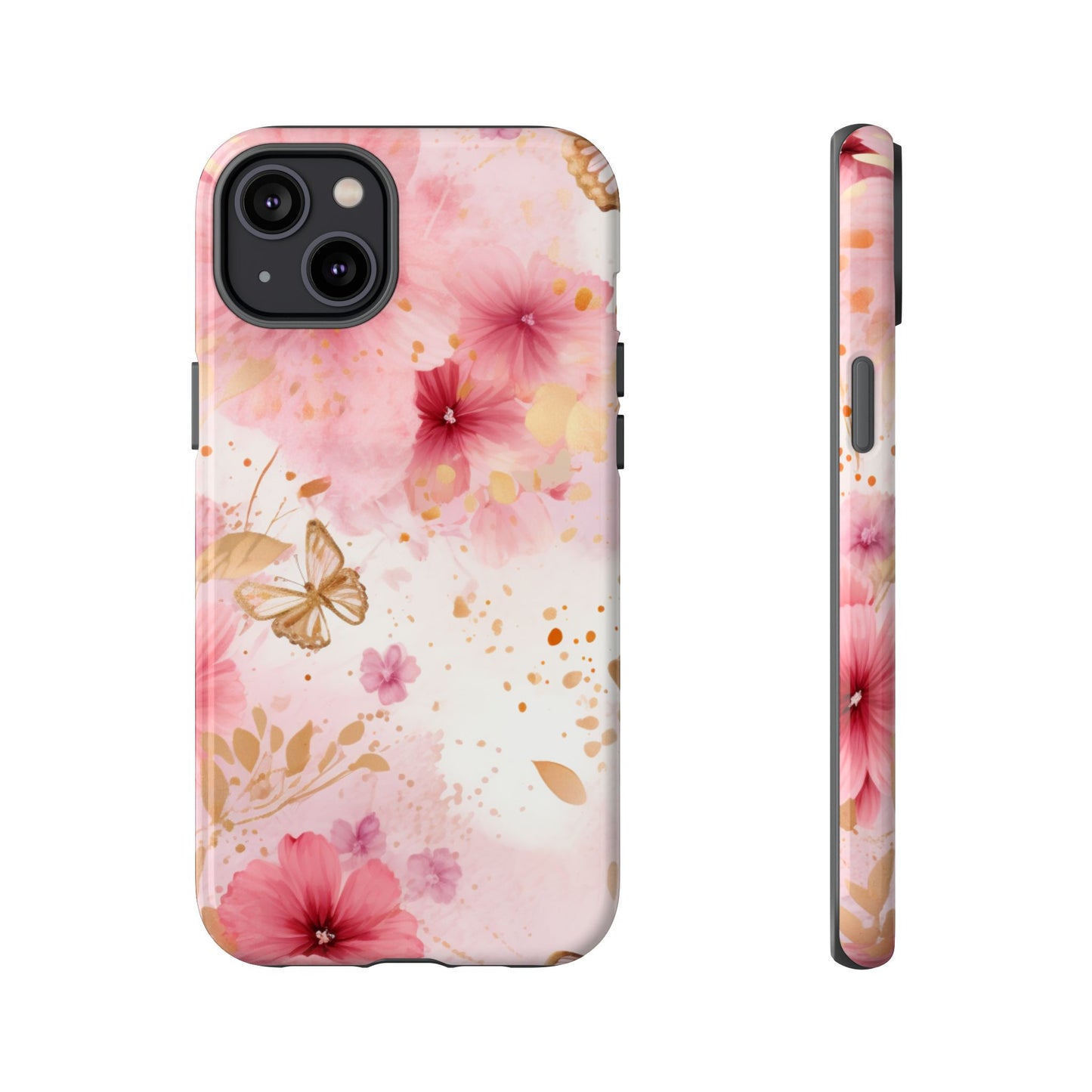 Blush Elegance Floral Mobile Case