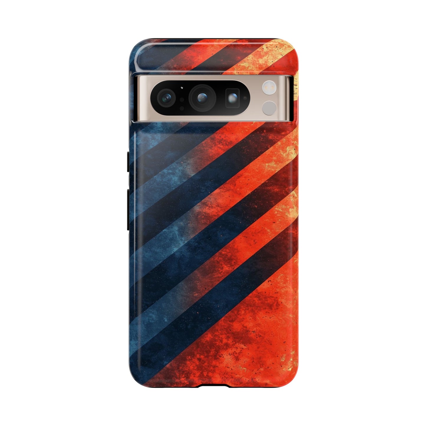 Molten Stripes – Grunge Gradient Abstract Phone Case for iPhone, Samsung & Pixel
