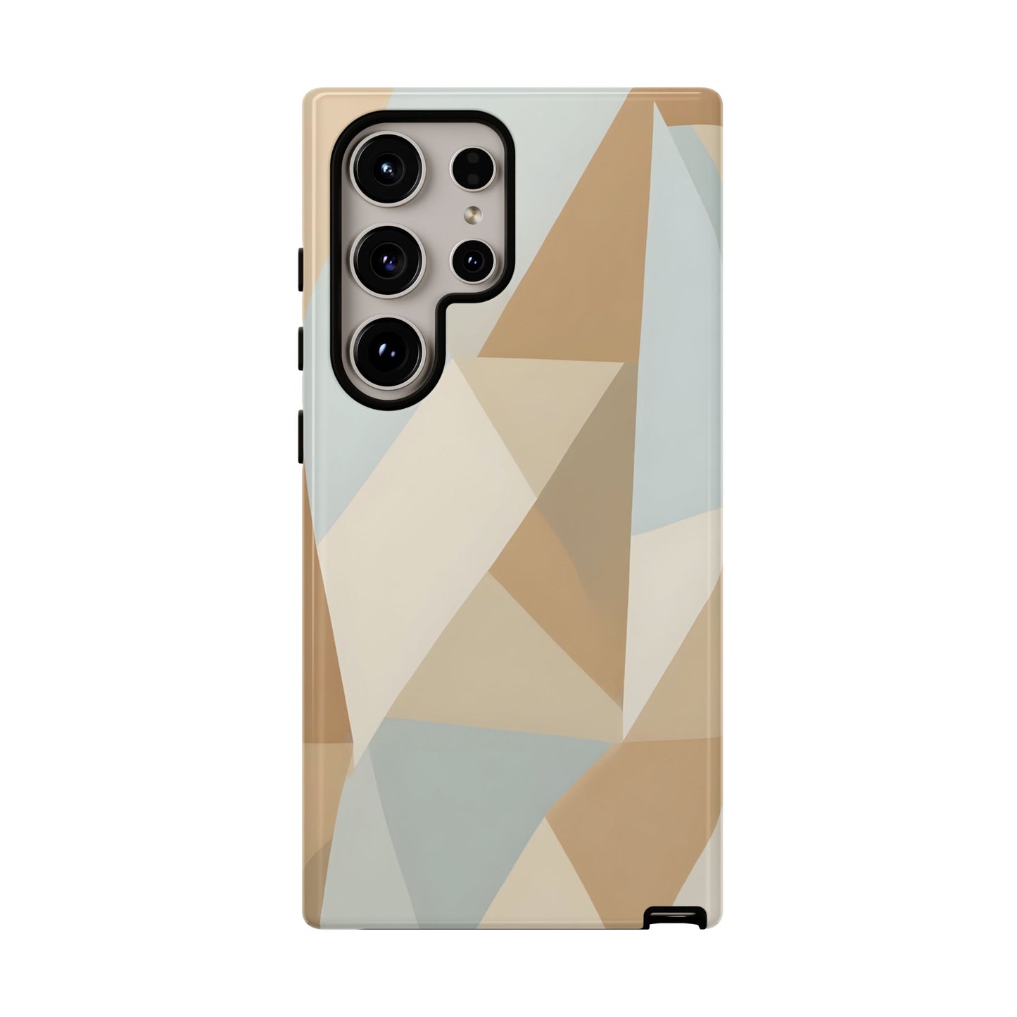 Neutral Geometrical Triangular Abstract Pattern