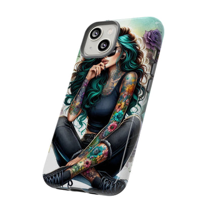 Urban Wildflower – Edgy Tattooed Beauty Mobile Cover