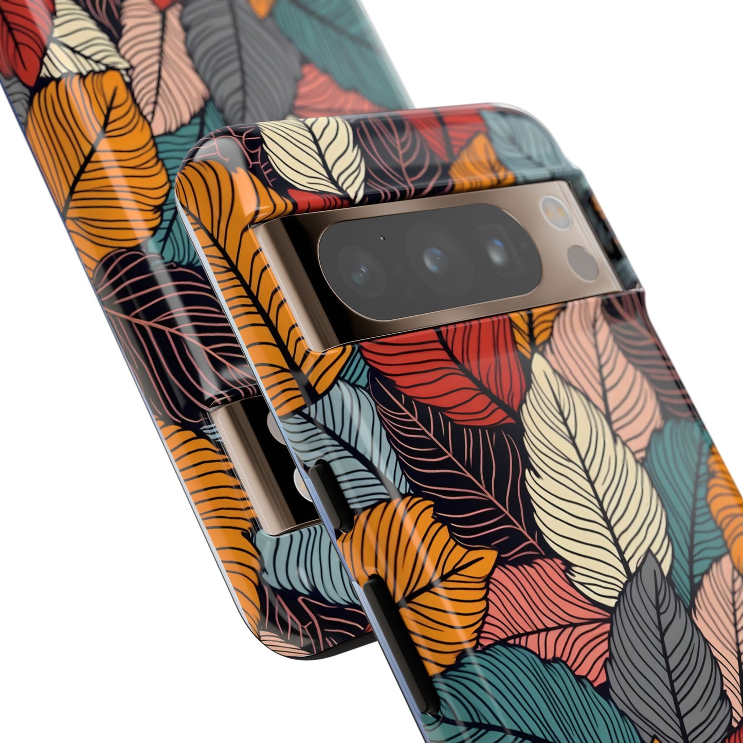 Colorful Abstract Leaves Pattern Design