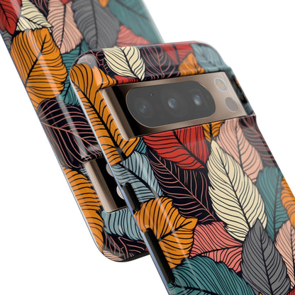 Colorful Abstract Leaves Pattern Design